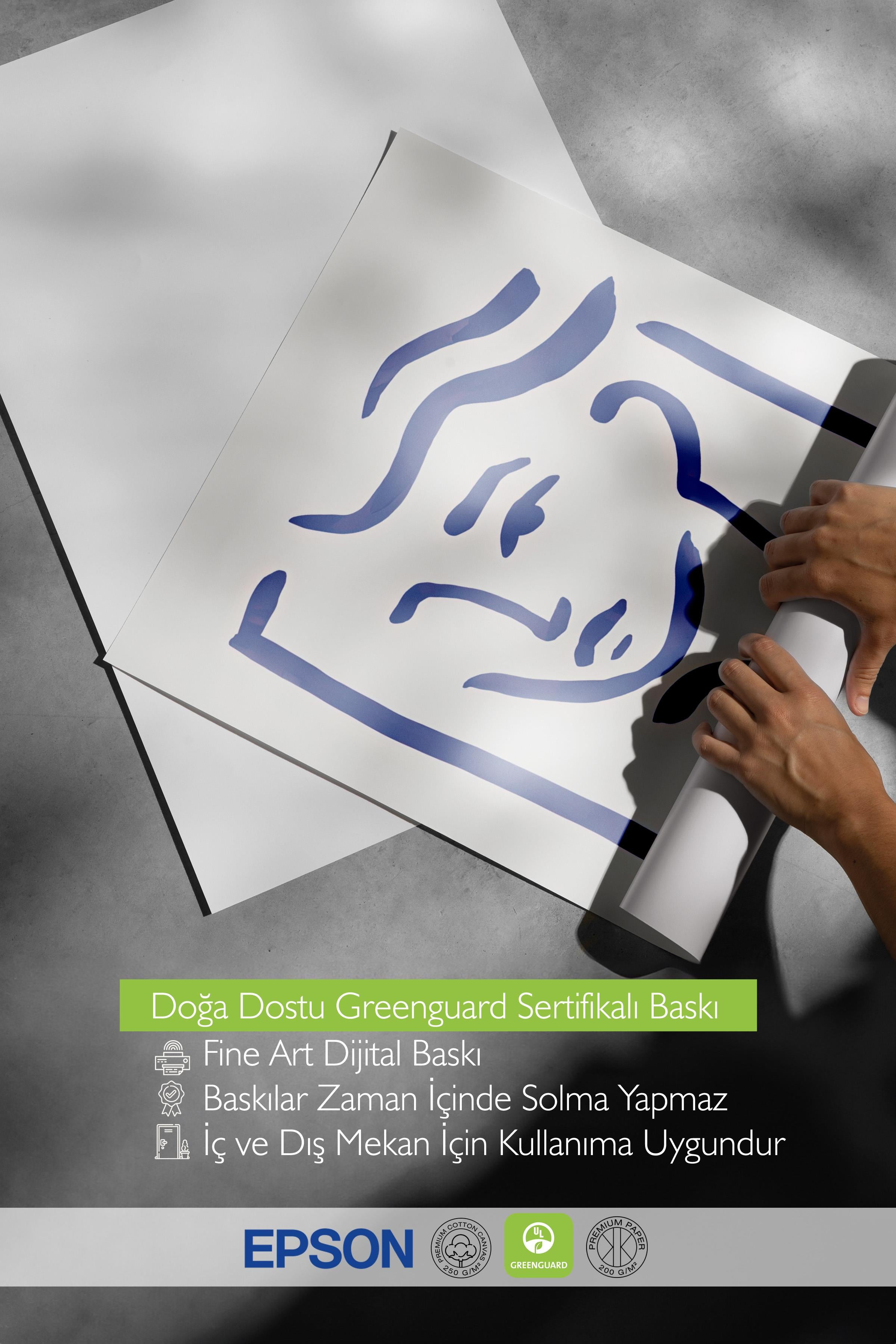 Çerçevesiz Poster, HD Kalite Duvar Posteri,Comfort Serisi, Portrait in Blue Poster, NO:108608