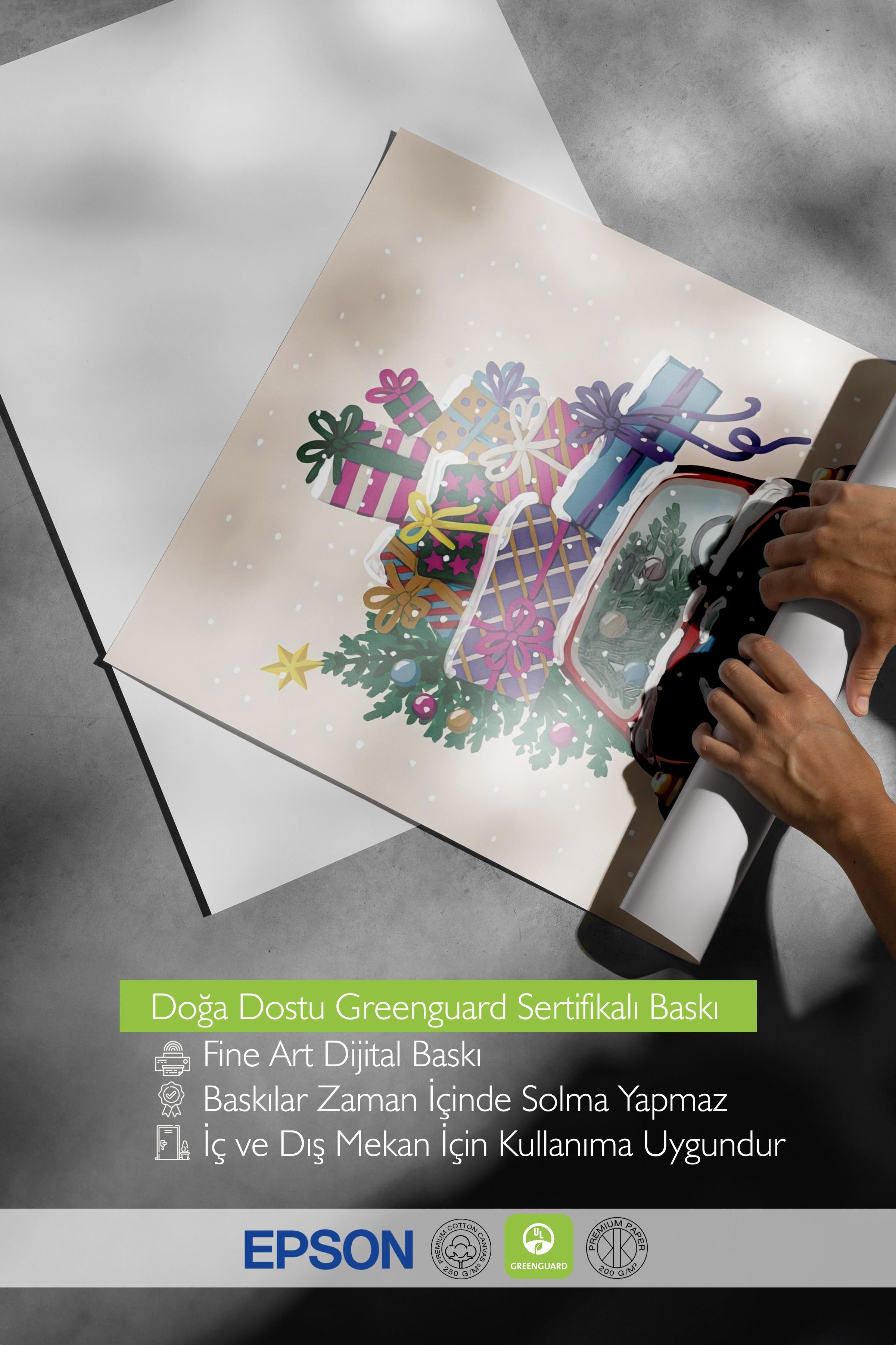 Çerçevesiz Yılbaşı Posteri, Yılbaşı Dekoru, Comfort Serisi, Ready for Christmas Poster, NO:108664