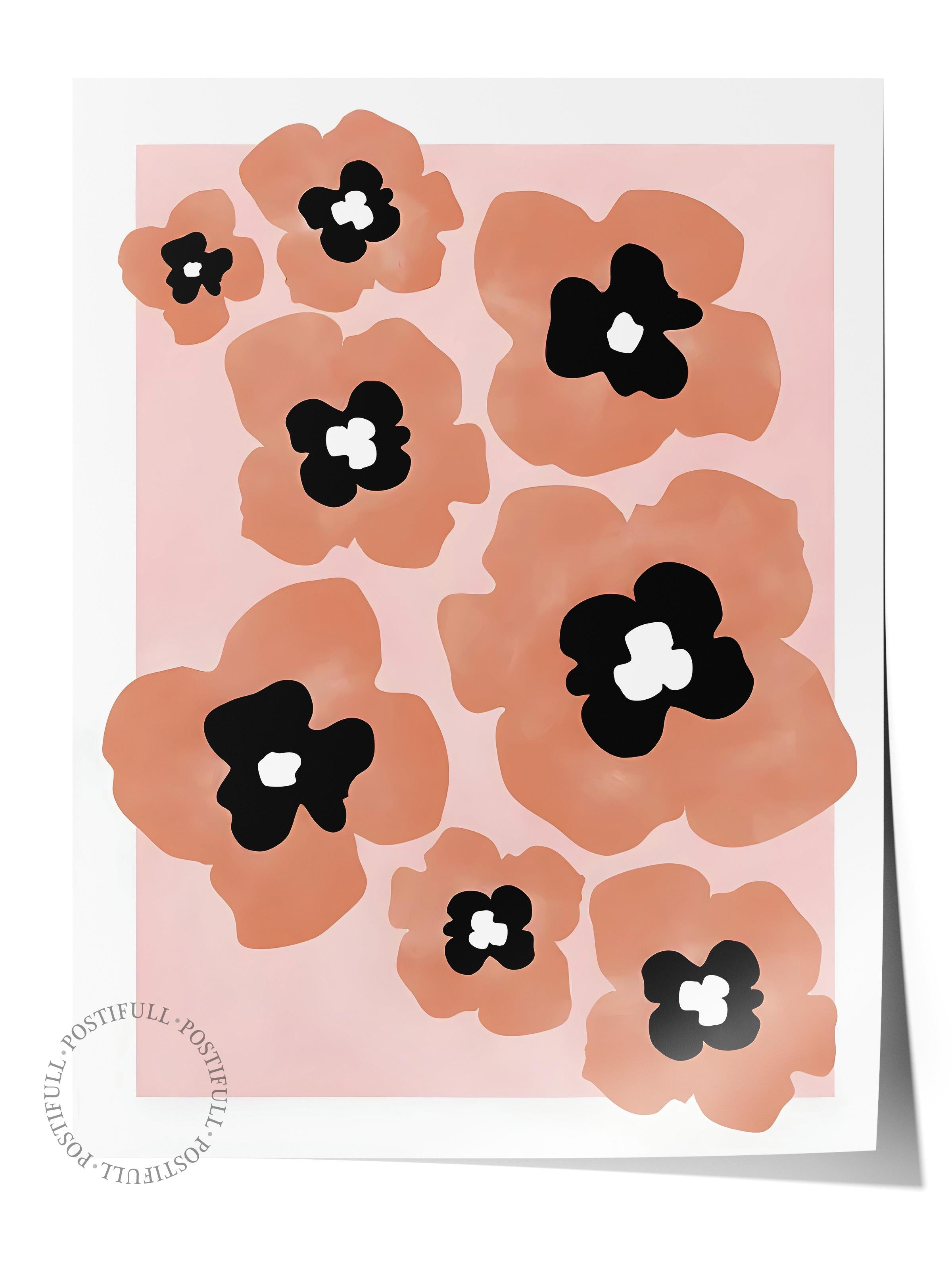 Çerçevesiz Poster, HD Kalite Duvar Posteri,Comfort Serisi, Red Poppies Poster, NO:108704