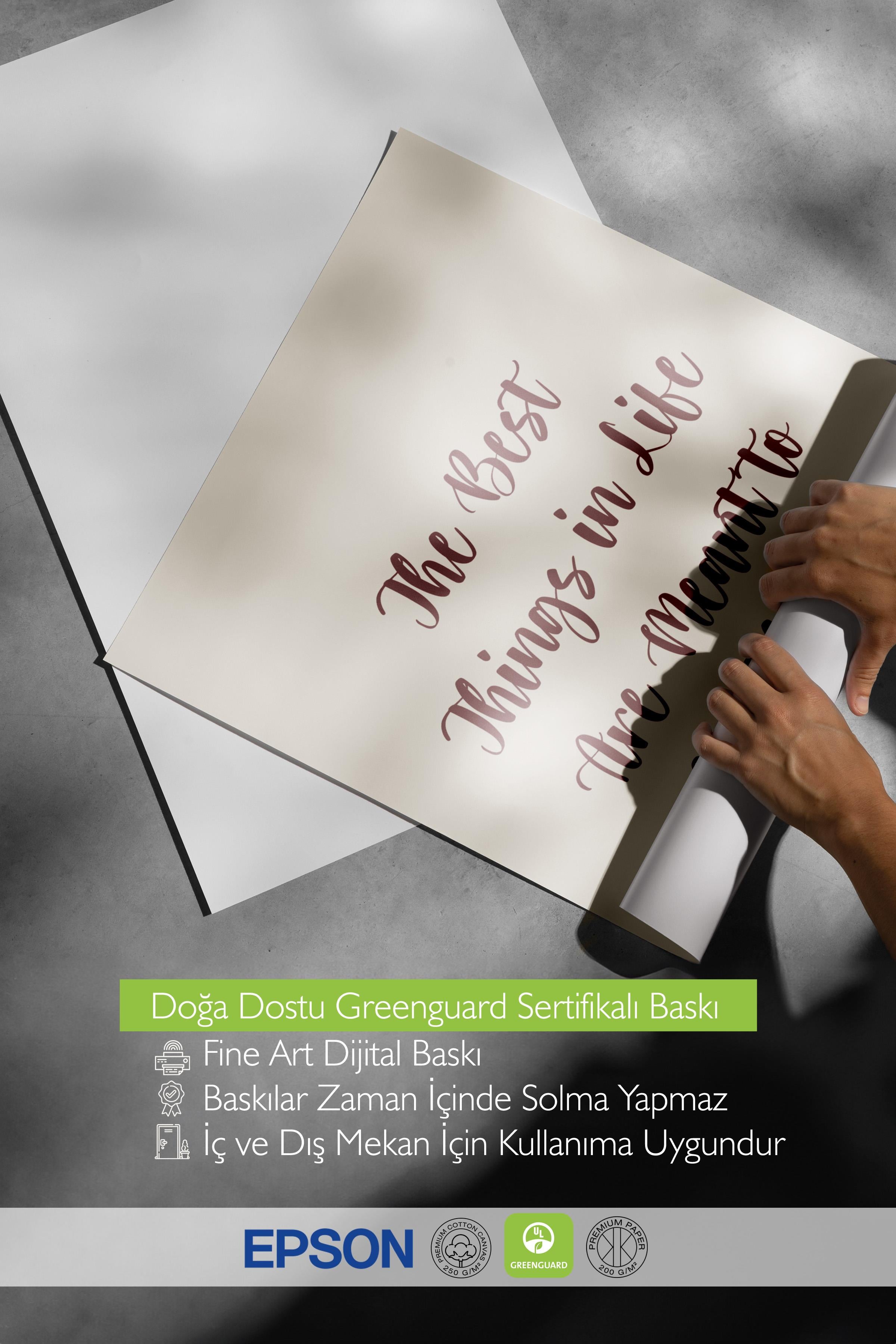 Çerçevesiz Yılbaşı Posteri, Yılbaşı Dekoru, Comfort Serisi, The Best Things in Life Poster, NO:108630