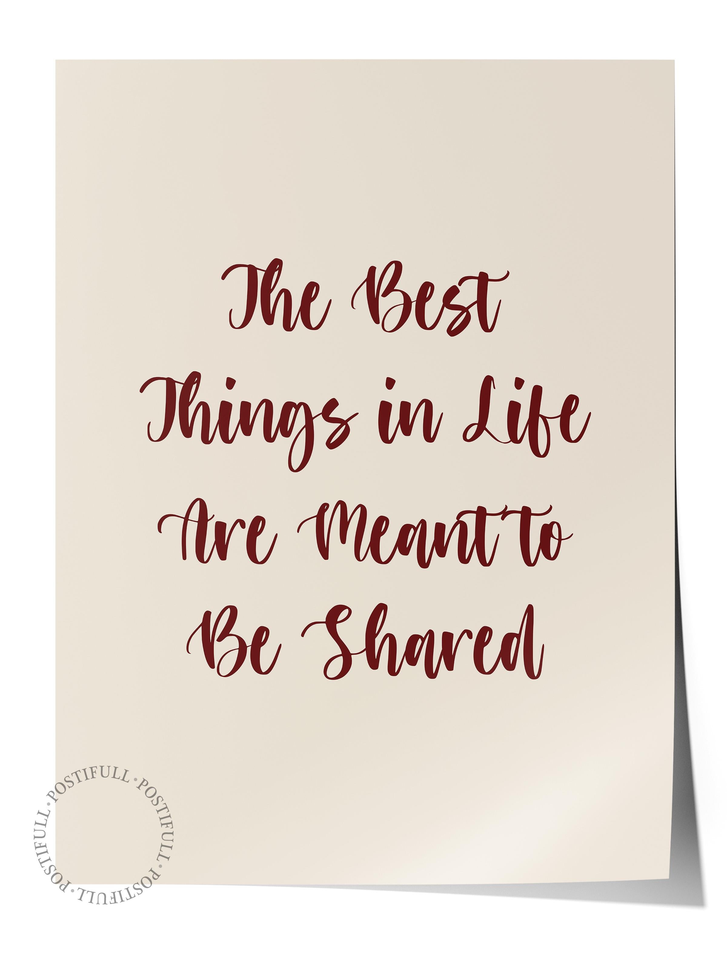 Çerçevesiz Yılbaşı Posteri, Yılbaşı Dekoru, Comfort Serisi, The Best Things in Life Poster, NO:108630