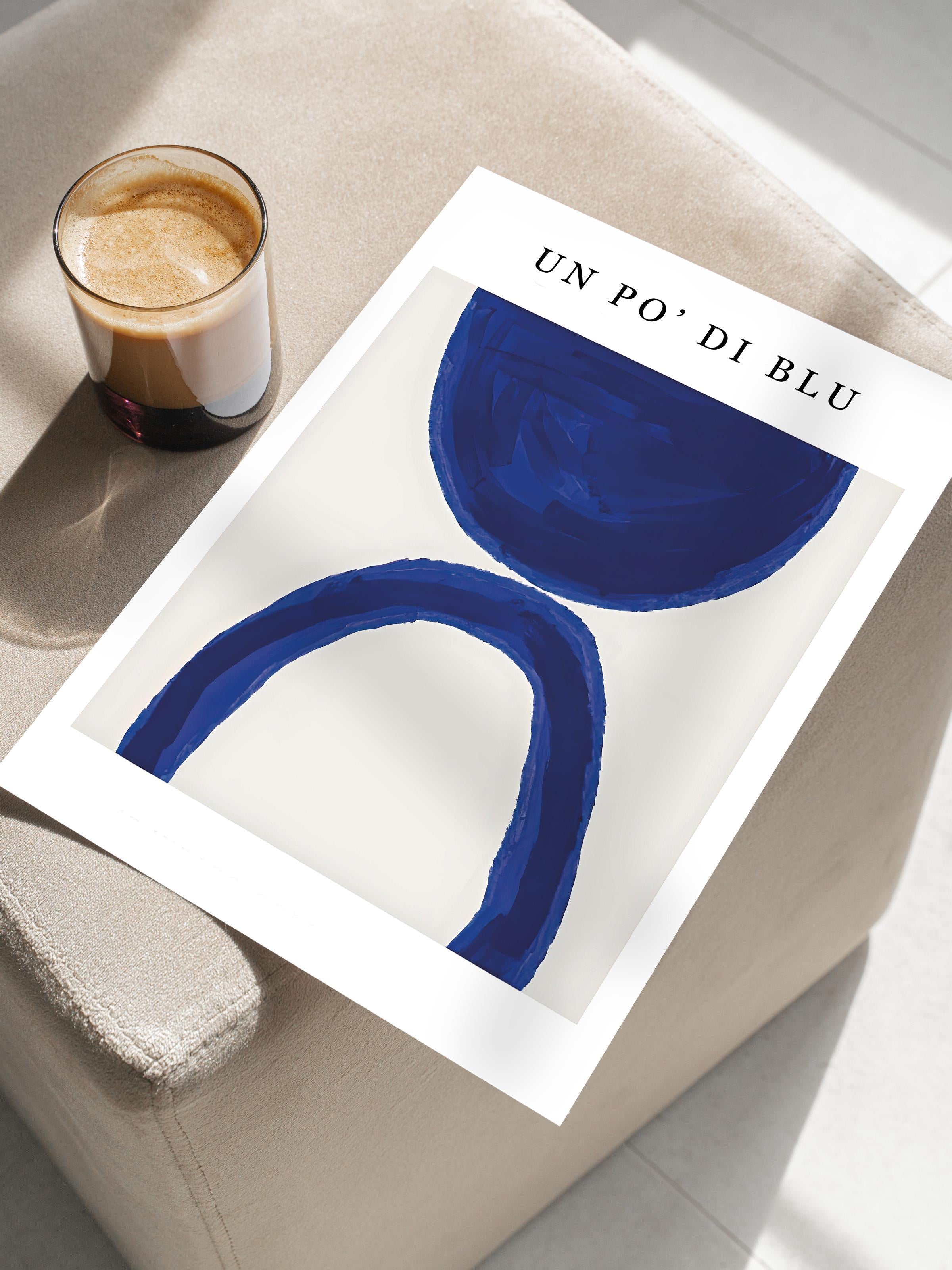 Çerçevesiz Poster, HD Kalite Duvar Posteri,Comfort Serisi, Un Po' Di Blu Poster, NO:108603