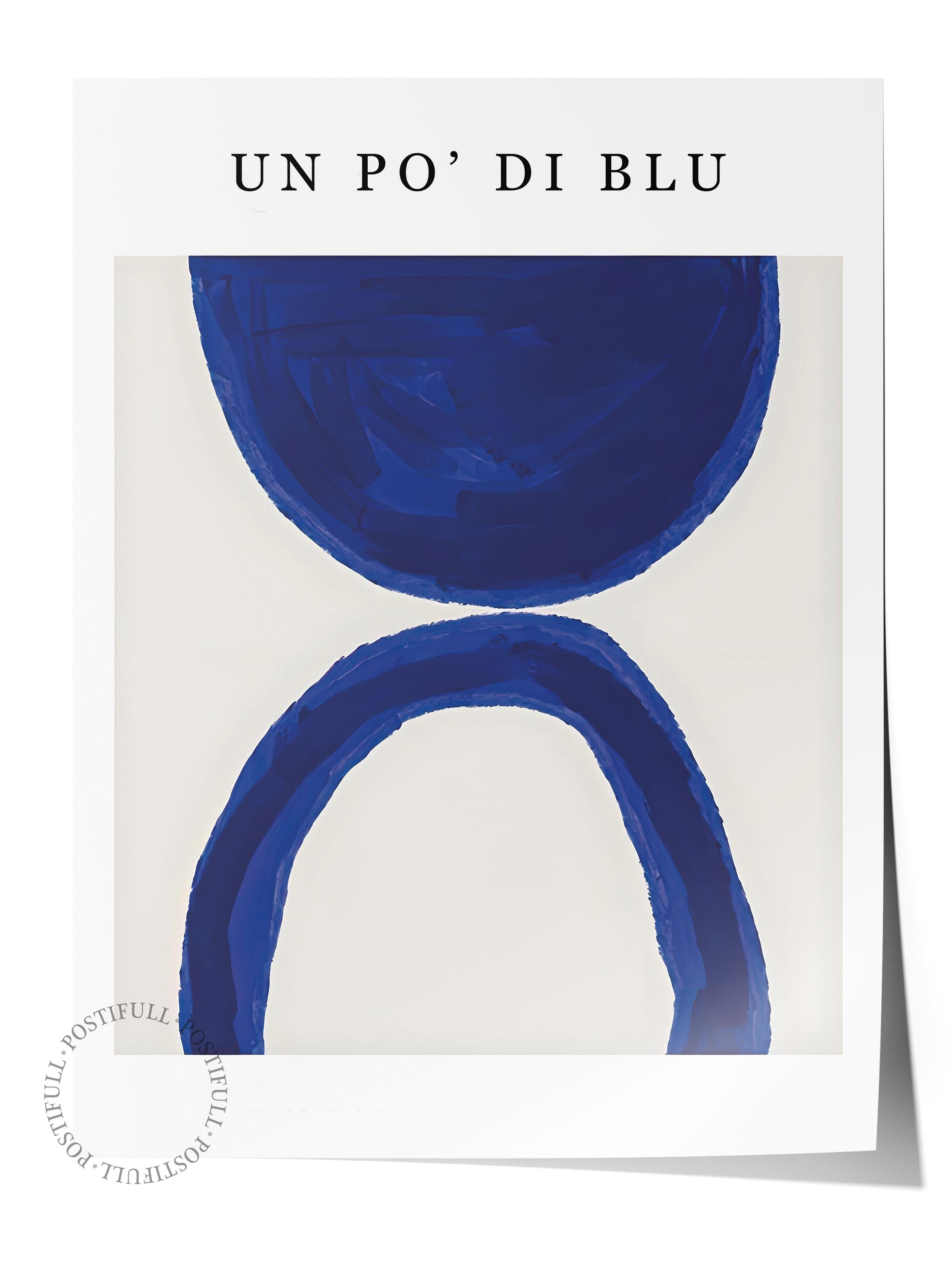 Çerçevesiz Poster, HD Kalite Duvar Posteri,Comfort Serisi, Un Po' Di Blu Poster, NO:108603