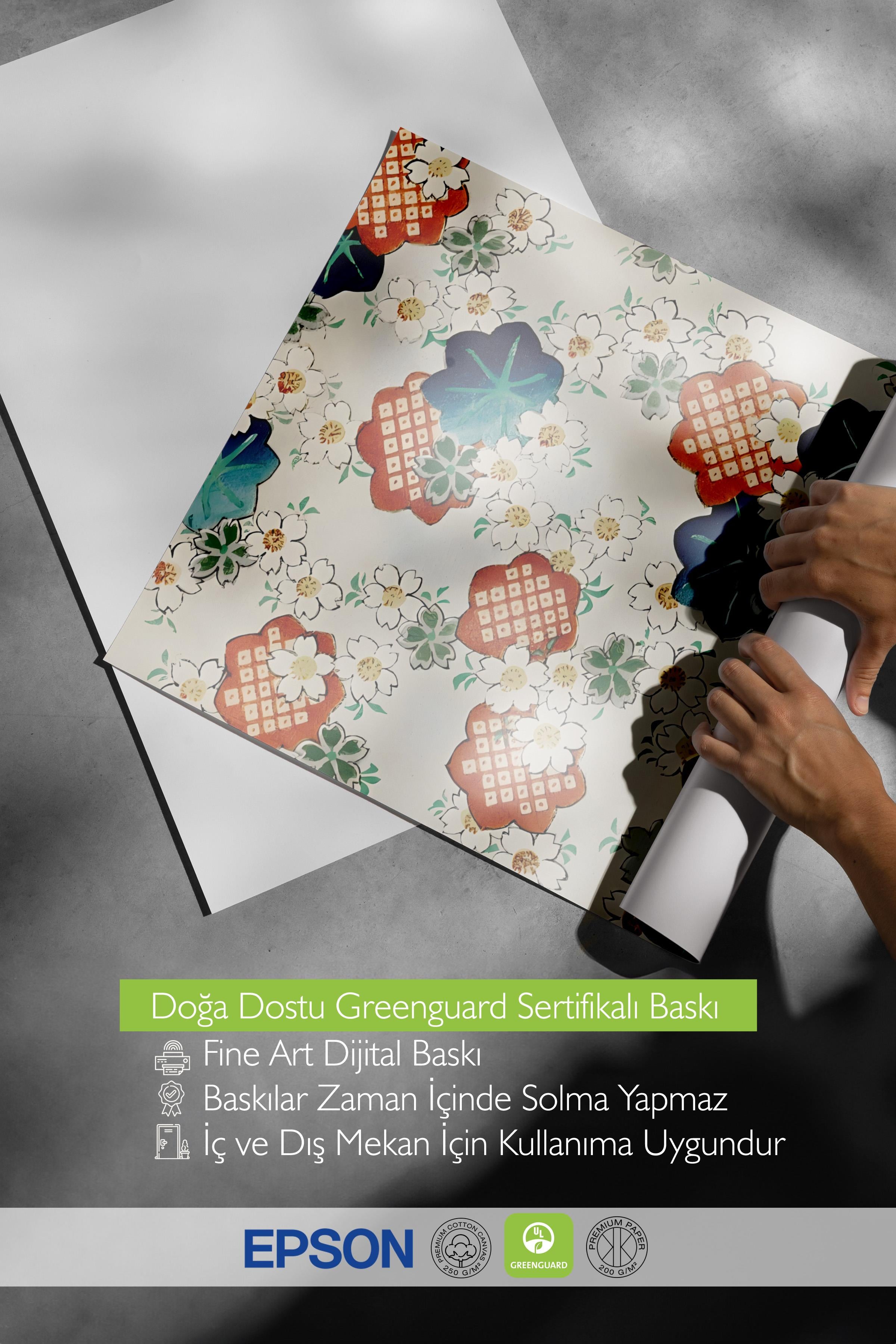 Çerçevesiz Poster, Comfort Serisi, Watanabe Seitei - Floral Pattern Poster, NO:108696