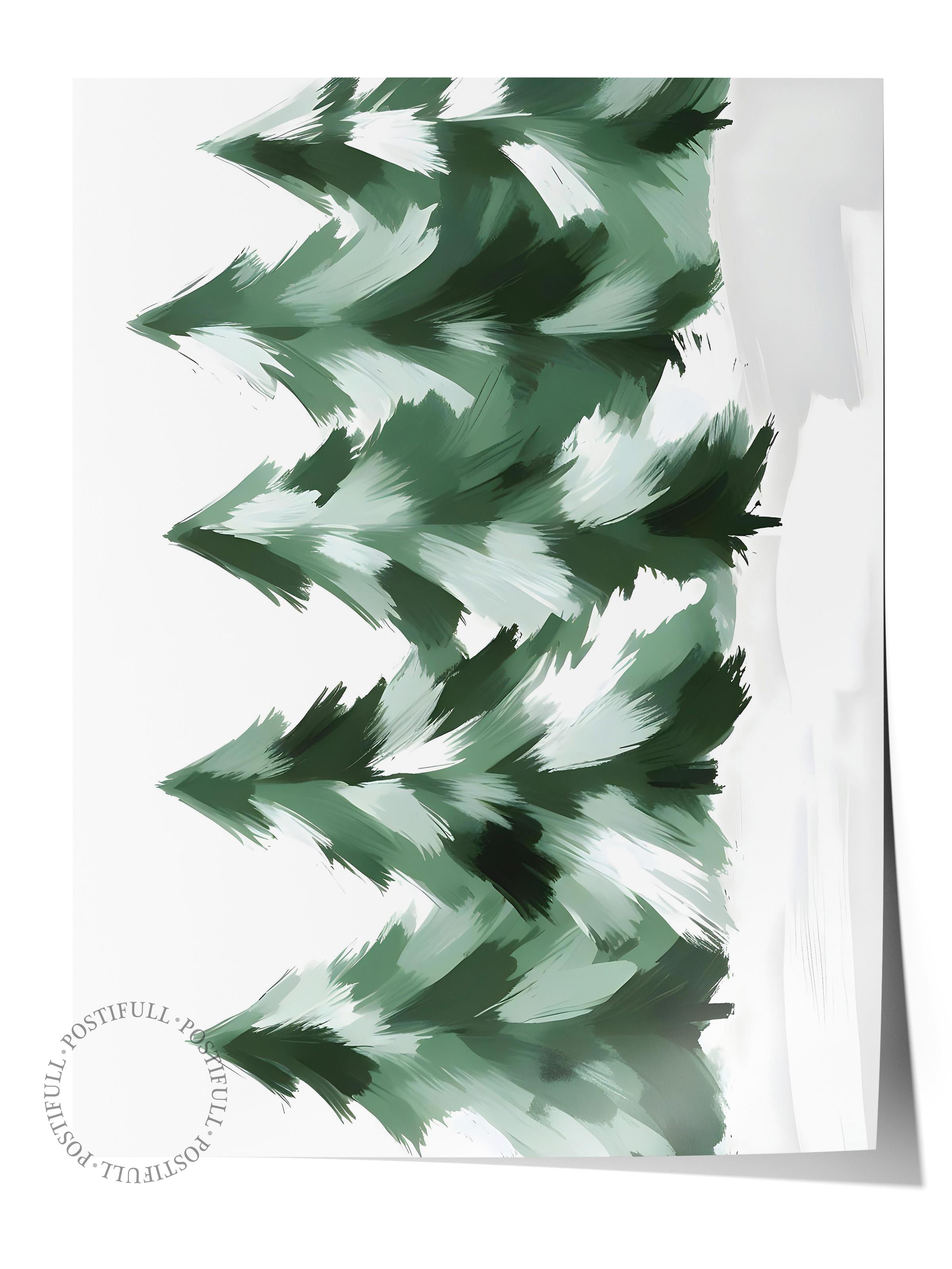 Çerçevesiz Yılbaşı Posteri, Yılbaşı Dekoru, Comfort Serisi, Winter Woods Poster, NO:108623