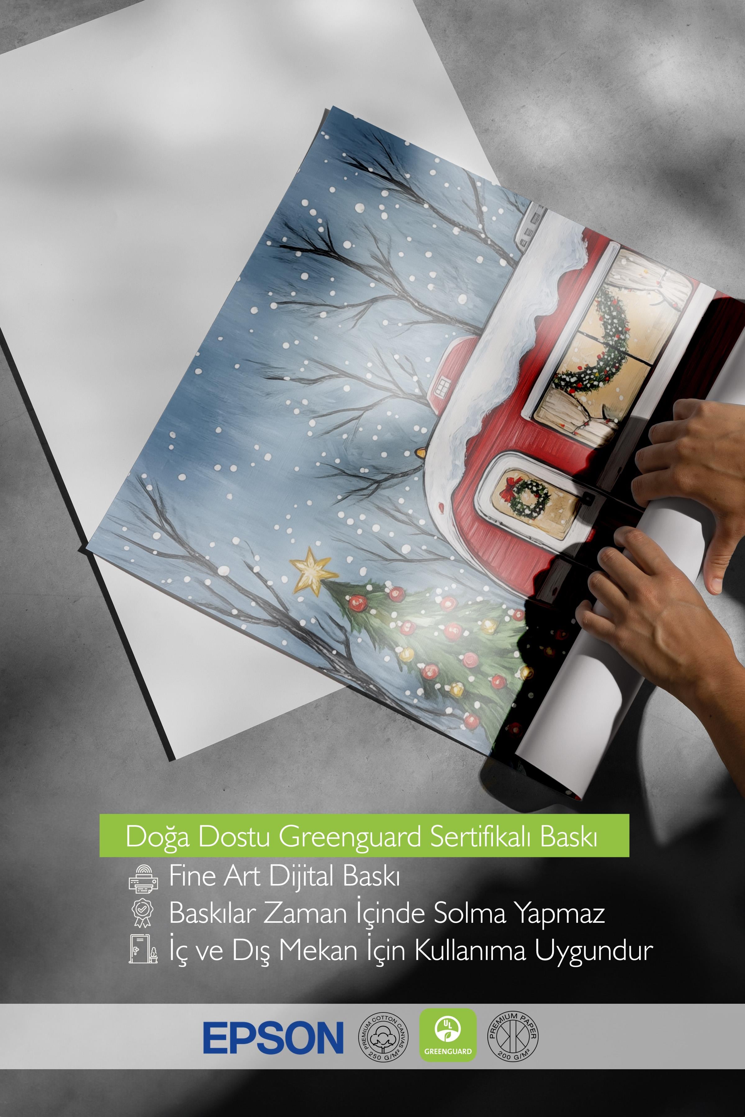 Çerçevesiz Poster, Duvar Posteri, HD Kalite Comfort Serisi, Yılbaşı Poster, NO:108735