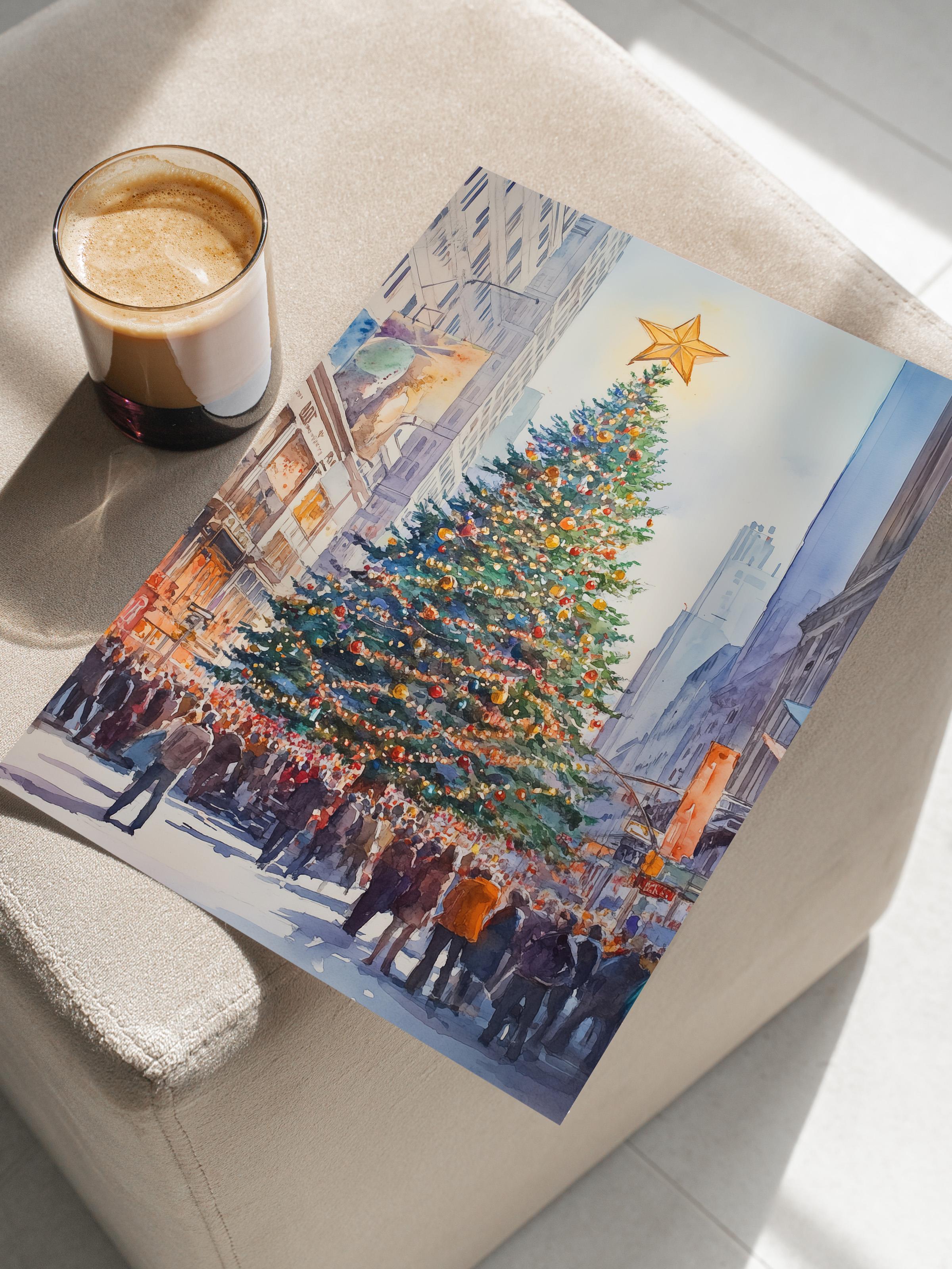 Çerçevesiz Poster, Duvar Posteri, HD Kalite Comfort Serisi, Yılbaşı Poster, NO:108736