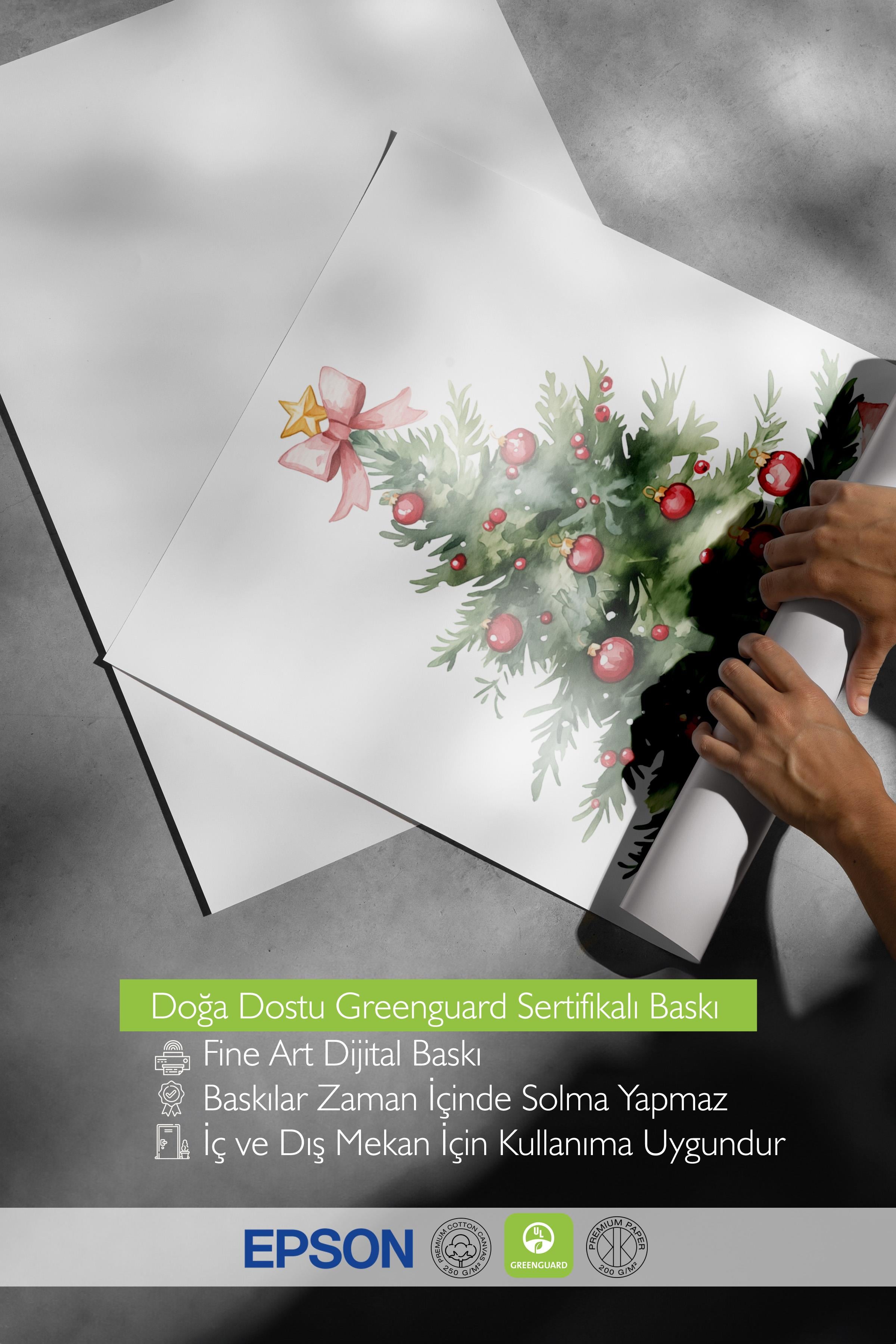 Çerçevesiz Poster, Duvar Posteri, HD Kalite Comfort Serisi, Yılbaşı Poster, NO:108743