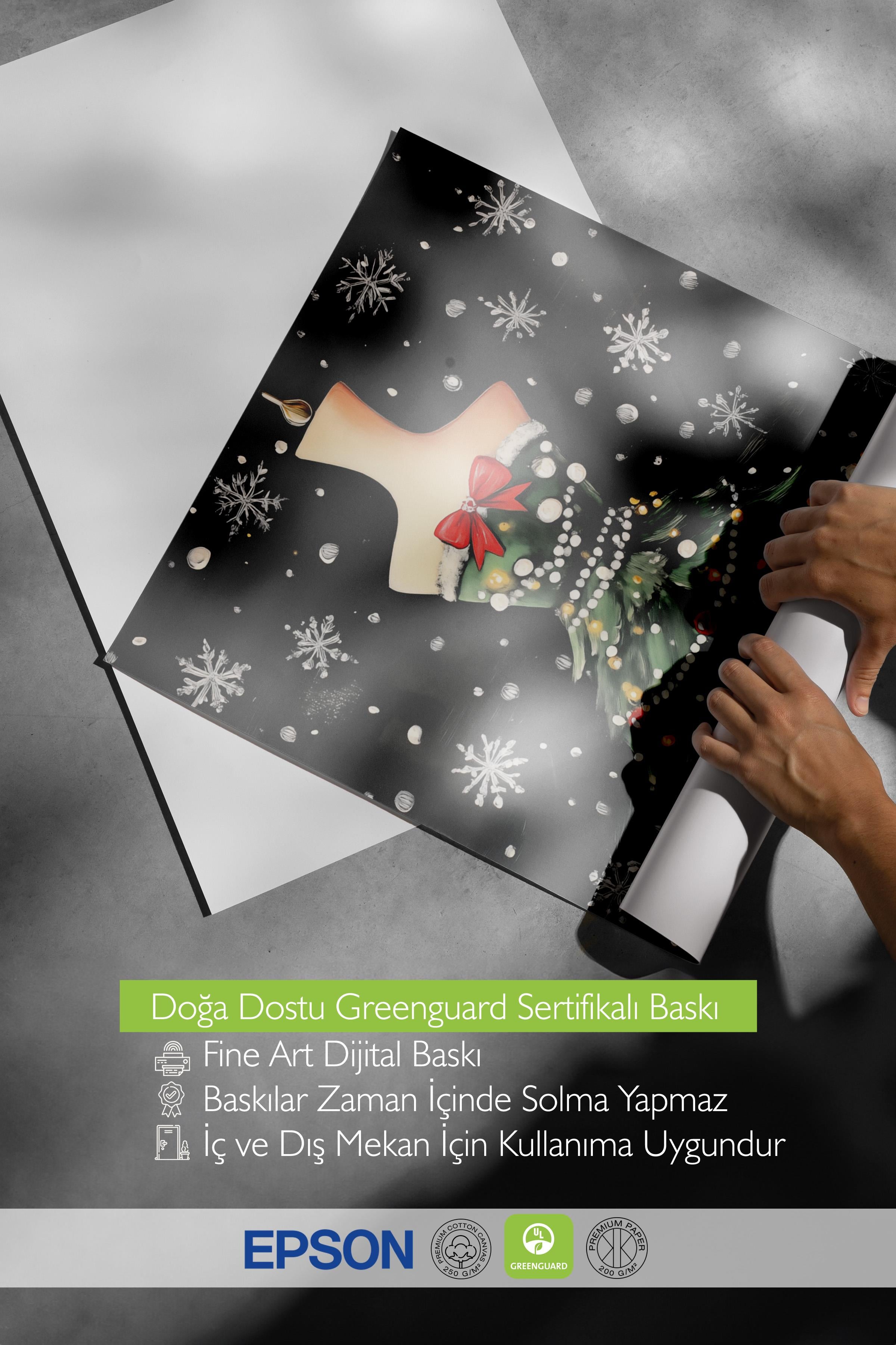 Çerçevesiz Poster, Duvar Posteri, HD Kalite Comfort Serisi, Yılbaşı Poster, NO:108749