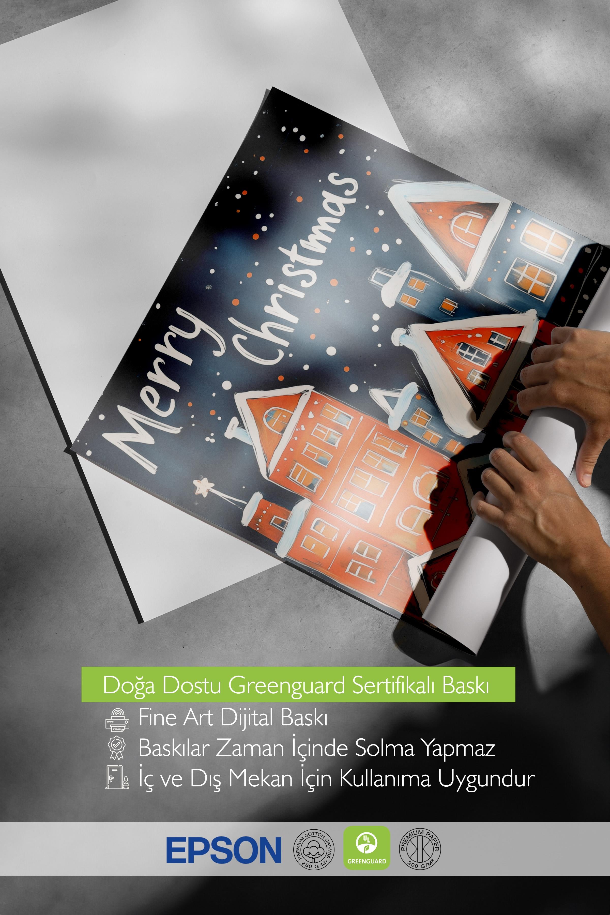 Çerçevesiz Poster, Duvar Posteri, HD Kalite Comfort Serisi, Yılbaşı Poster, NO:108756