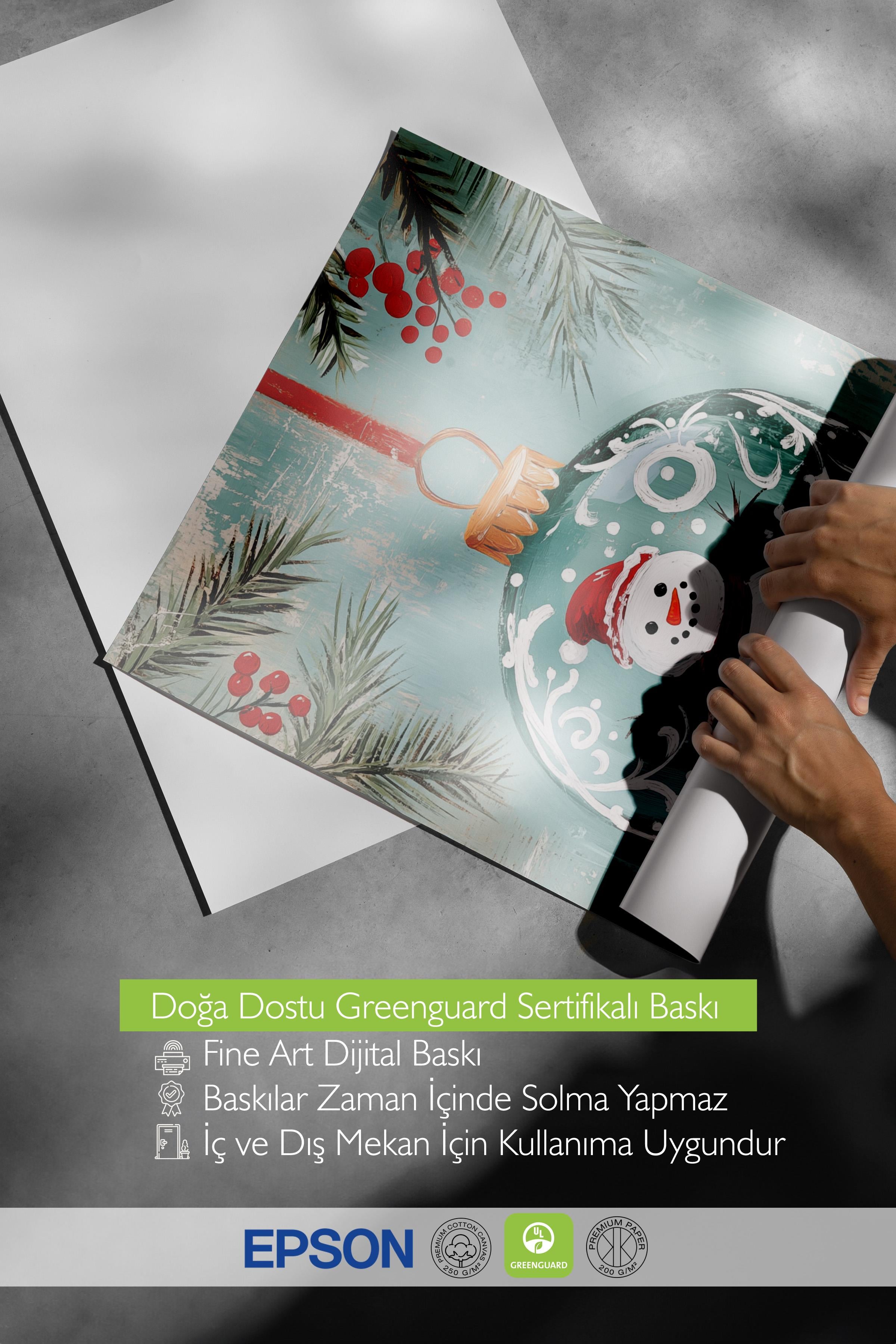 Çerçevesiz Poster, Duvar Posteri, HD Kalite Comfort Serisi, Yılbaşı Poster, NO:108757