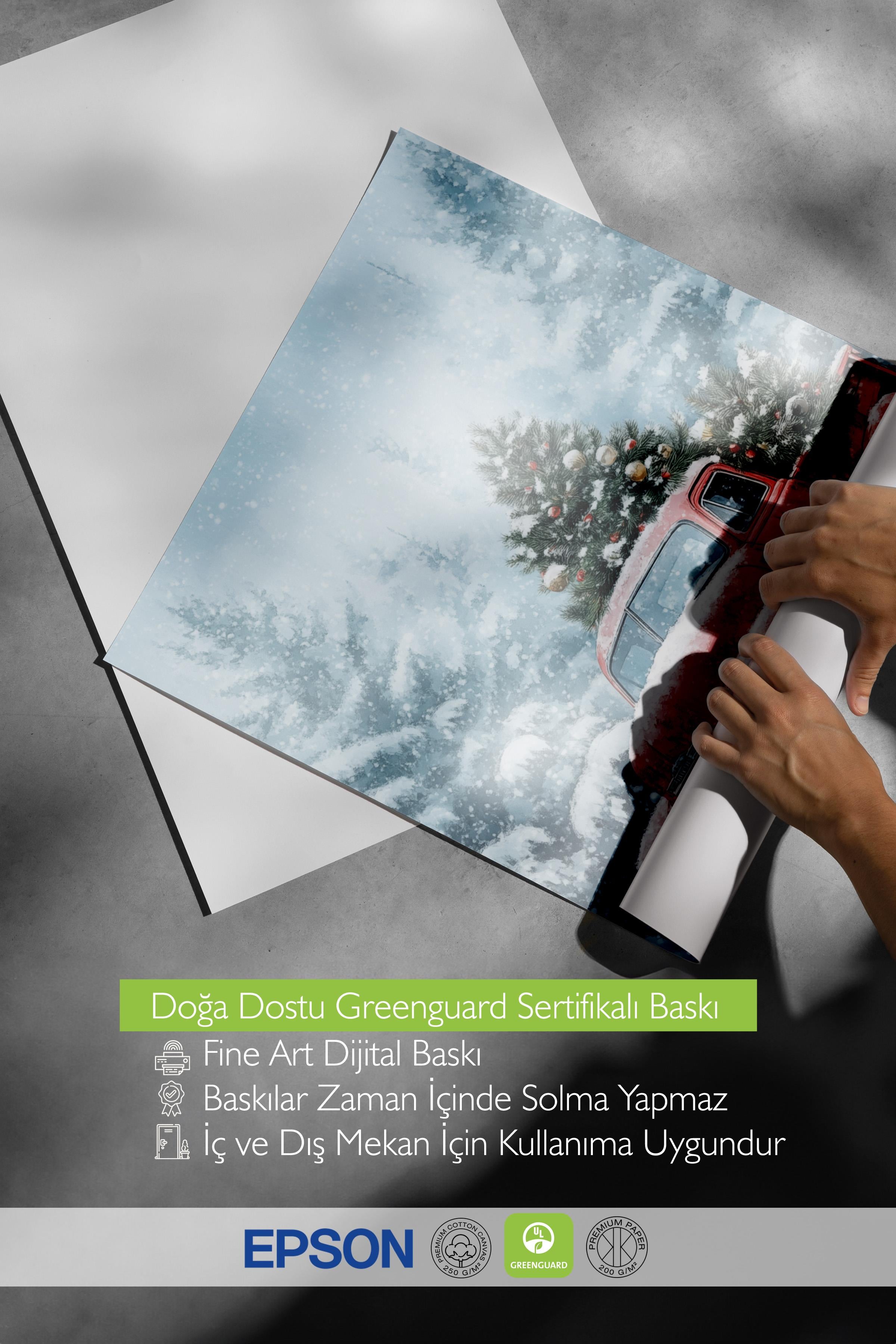 Çerçevesiz Poster, Duvar Posteri, HD Kalite Comfort Serisi, Yılbaşı Poster, NO:108759