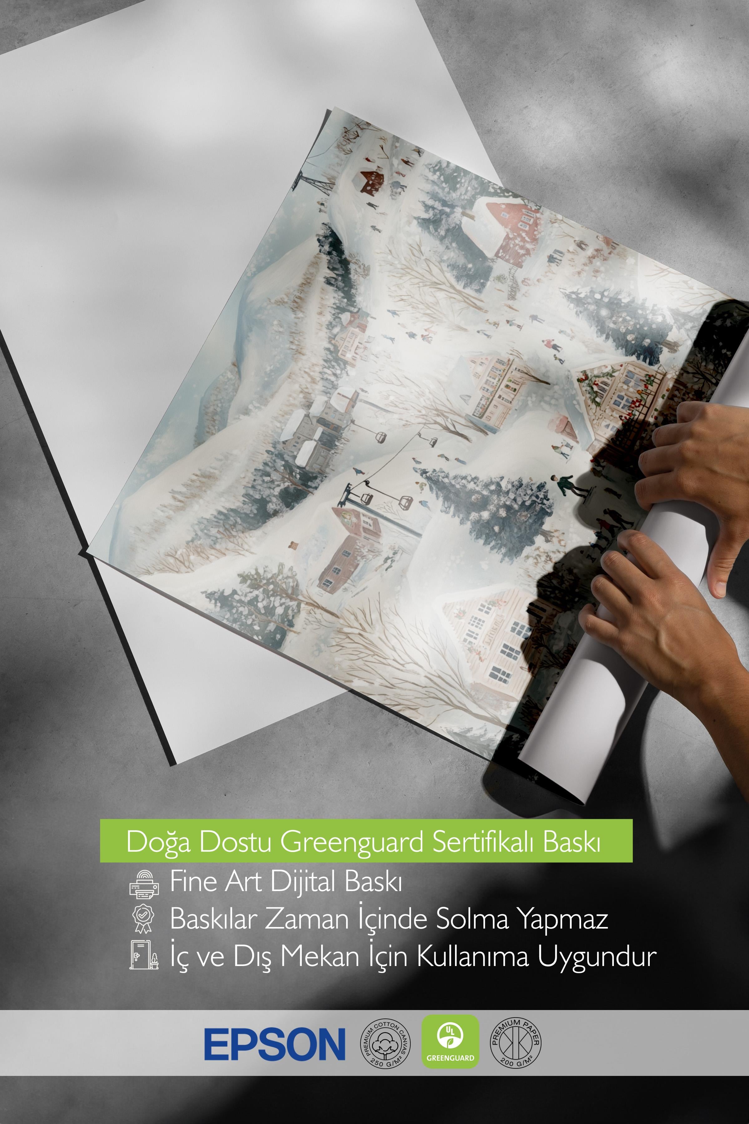 Çerçevesiz Poster, Duvar Posteri, HD Kalite Comfort Serisi, Yılbaşı Poster, NO:108772