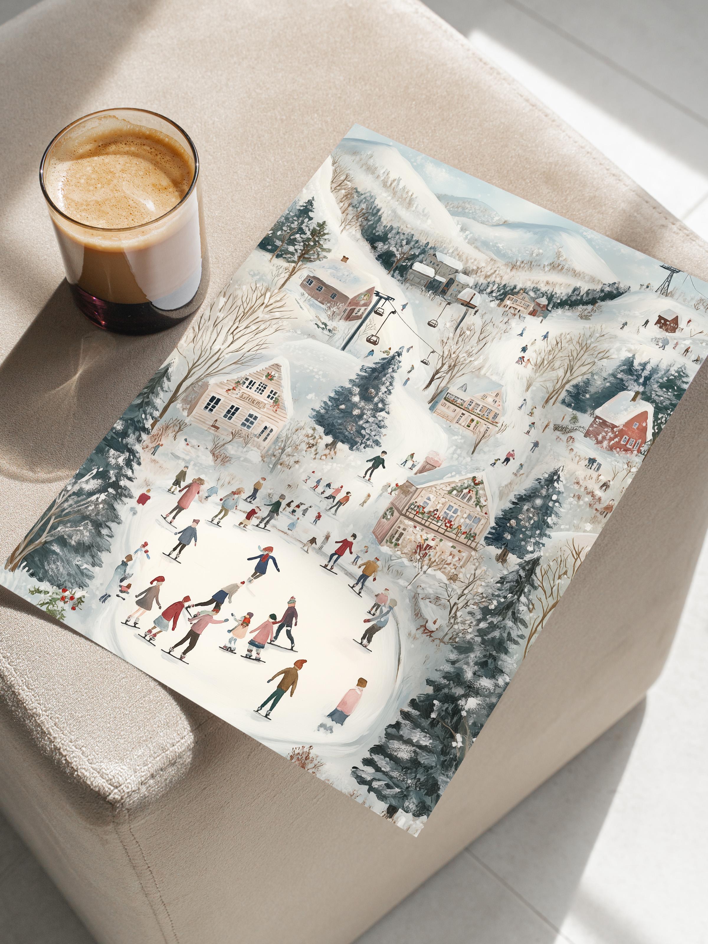 Çerçevesiz Poster, Duvar Posteri, HD Kalite Comfort Serisi, Yılbaşı Poster, NO:108772