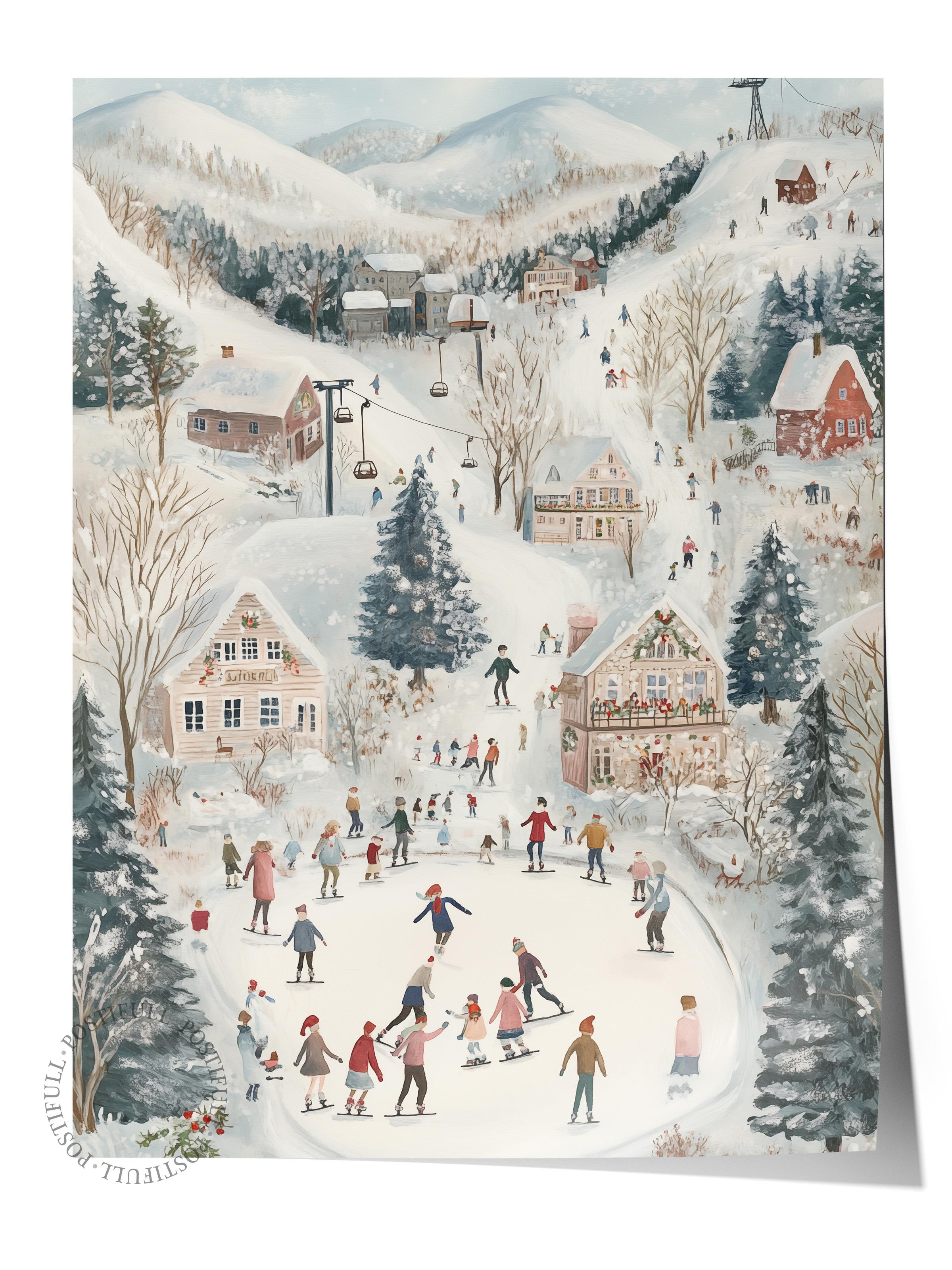 Çerçevesiz Poster, Duvar Posteri, HD Kalite Comfort Serisi, Yılbaşı Poster, NO:108772