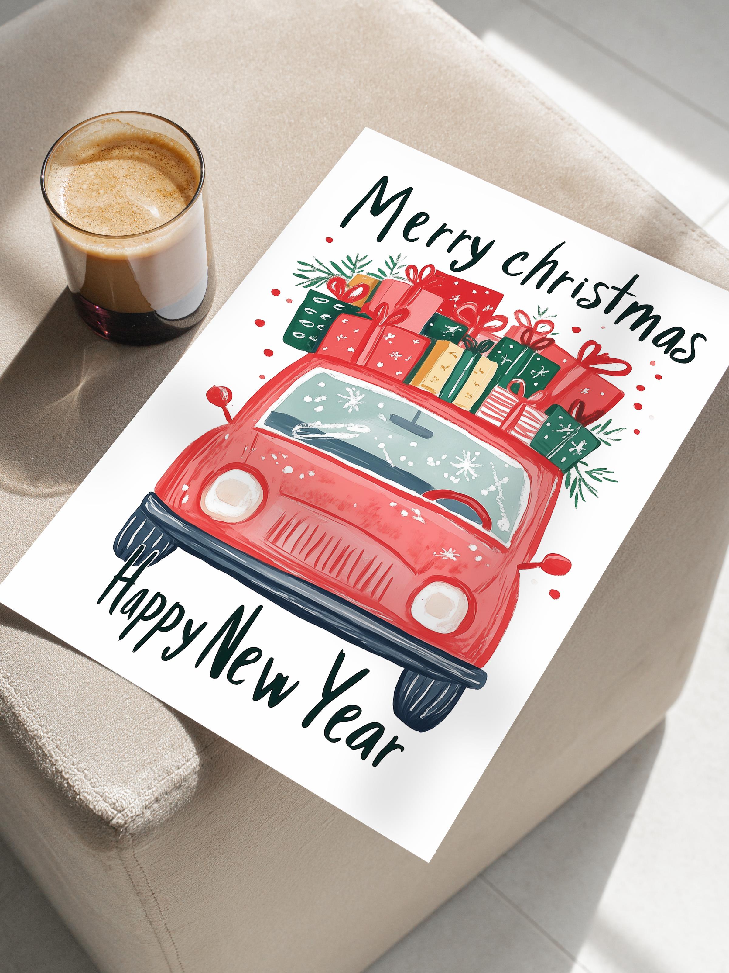 Çerçevesiz Poster, Duvar Posteri, HD Kalite Comfort Serisi, Yılbaşı Poster, NO:108773