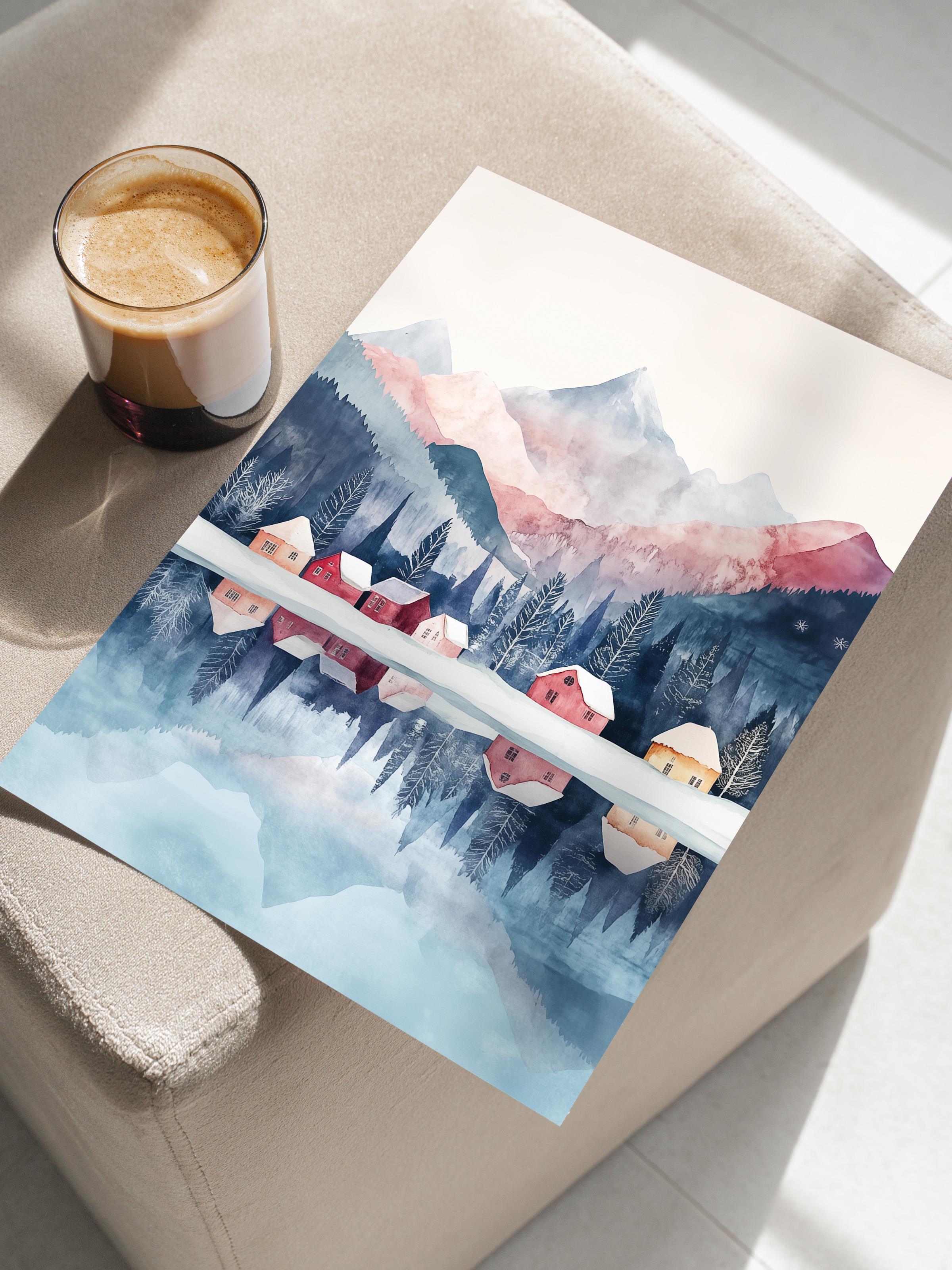 Çerçevesiz Poster, Duvar Posteri, HD Kalite Comfort Serisi, Yılbaşı Poster, NO:108784