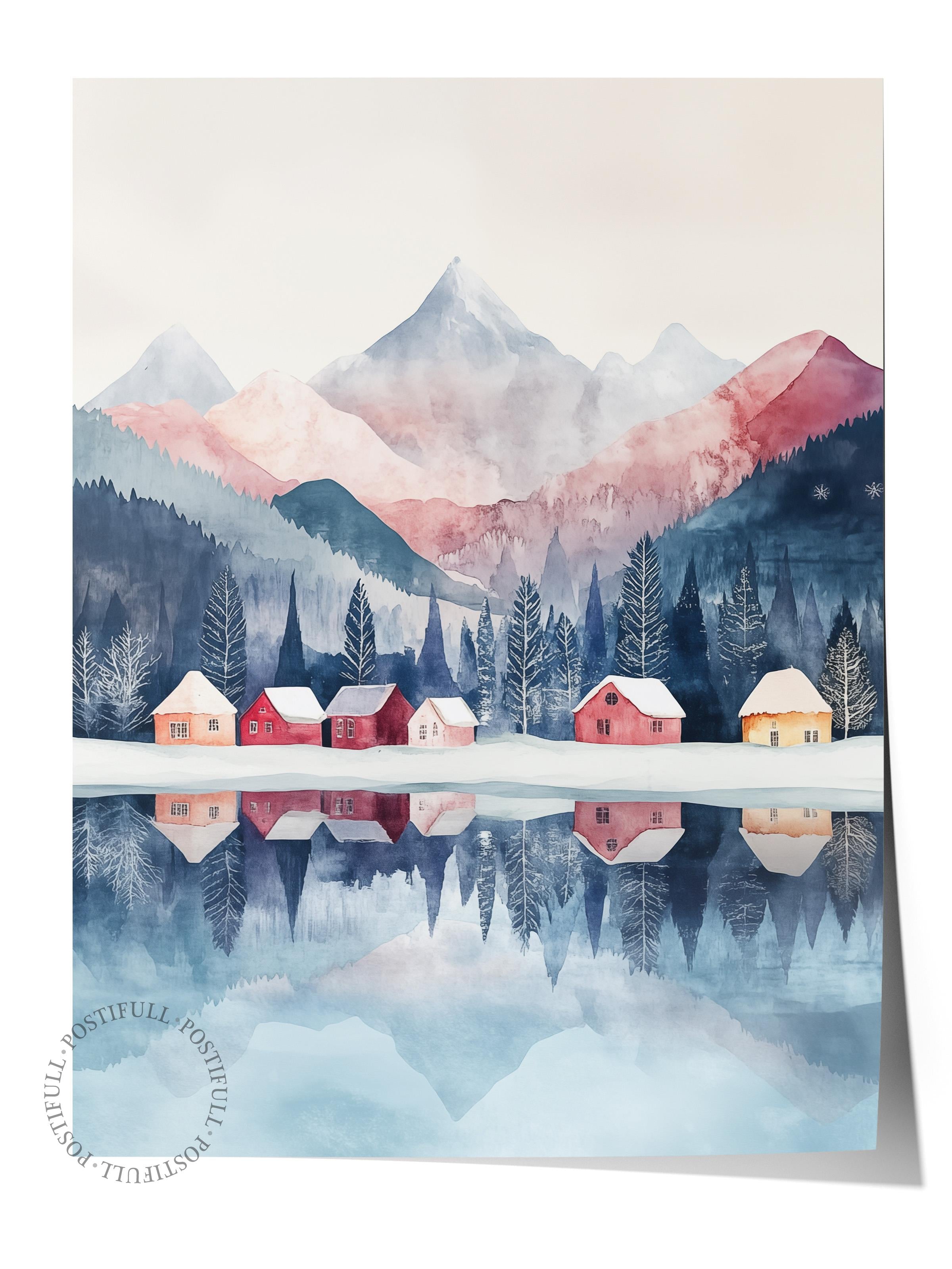 Çerçevesiz Poster, Duvar Posteri, HD Kalite Comfort Serisi, Yılbaşı Poster, NO:108784