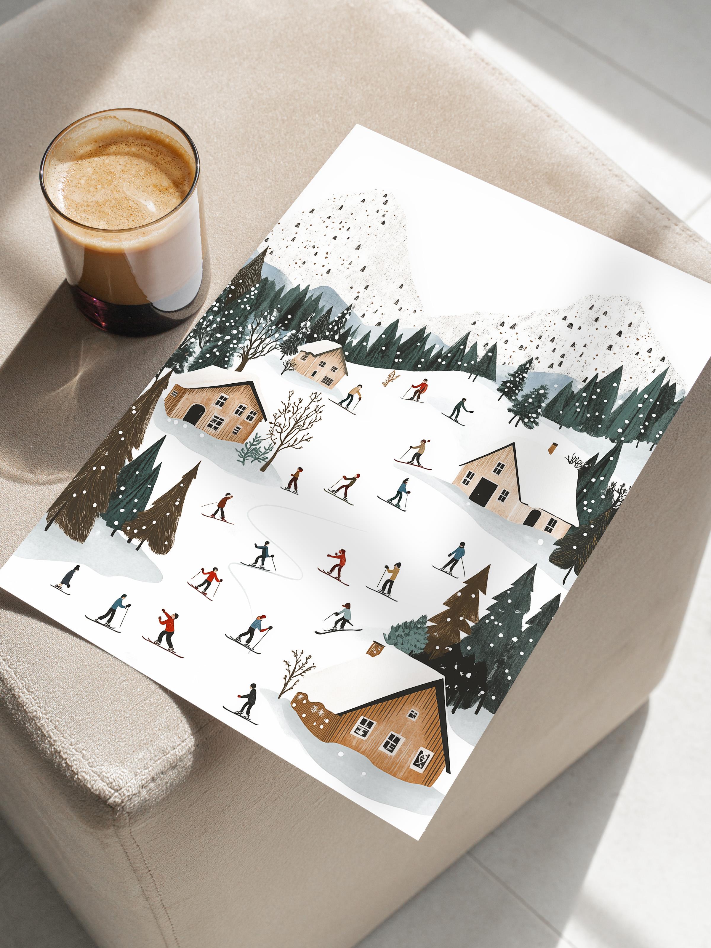 Çerçevesiz Poster, Duvar Posteri, HD Kalite Comfort Serisi, Yılbaşı Poster, NO:108789