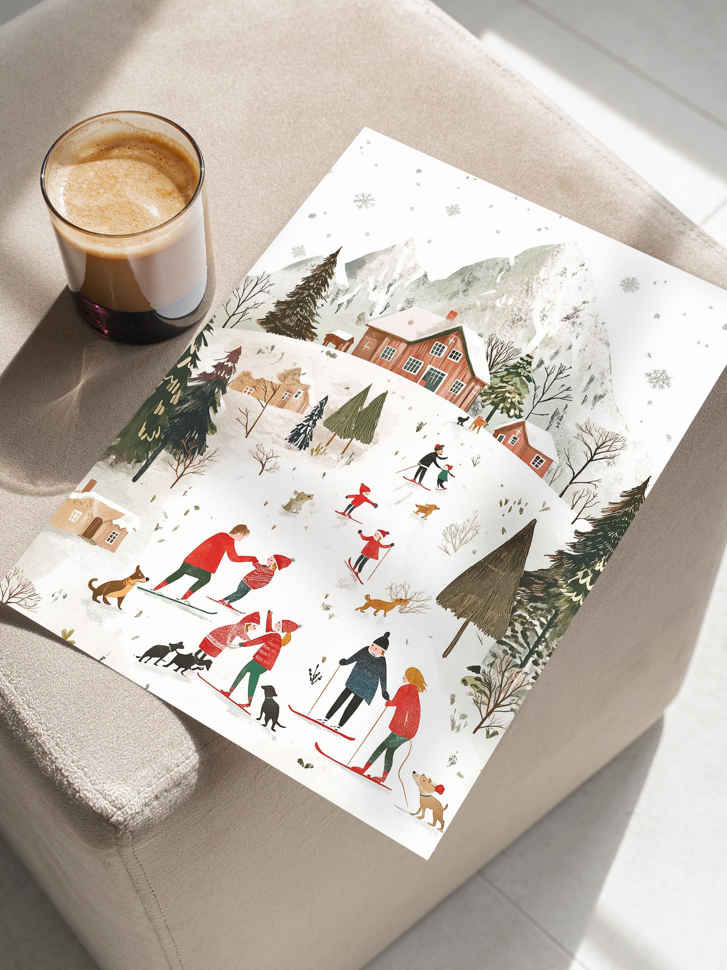 Çerçevesiz Poster, Duvar Posteri, HD Kalite Comfort Serisi, Yılbaşı Poster, NO:108800