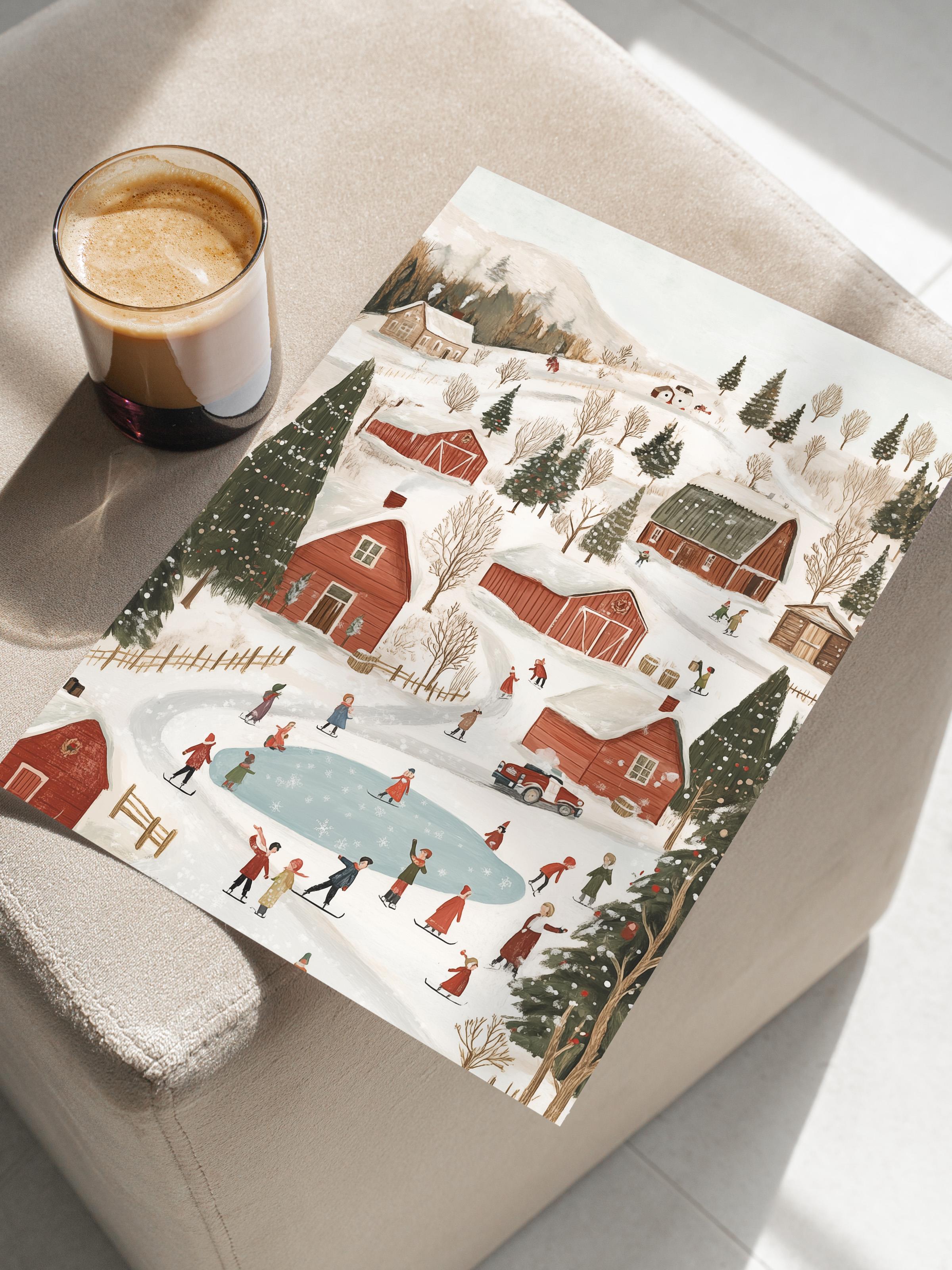 Çerçevesiz Poster, Duvar Posteri, HD Kalite Comfort Serisi, Yılbaşı Poster, NO:108801