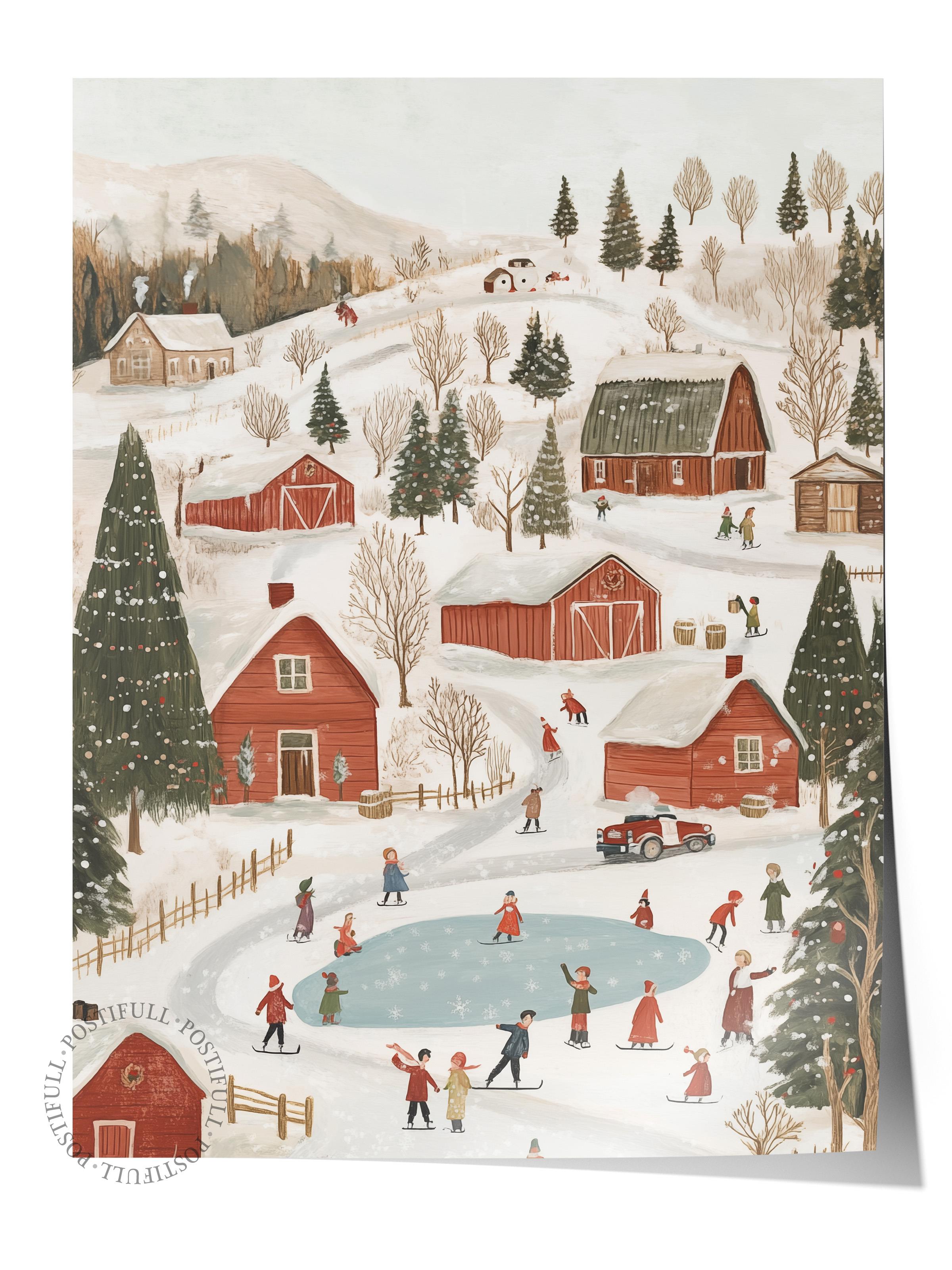 Çerçevesiz Poster, Duvar Posteri, HD Kalite Comfort Serisi, Yılbaşı Poster, NO:108801