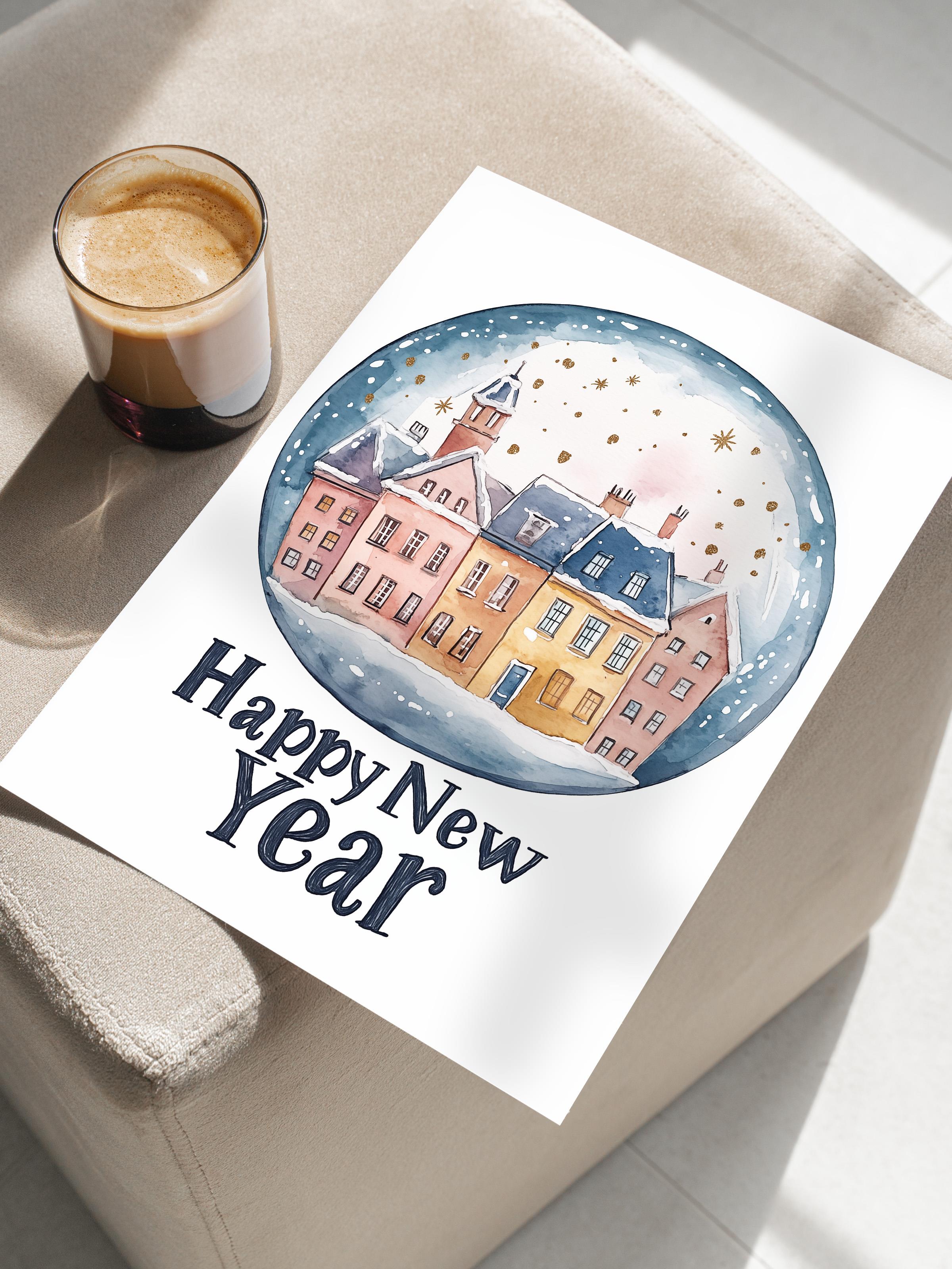 Çerçevesiz Poster, Duvar Posteri, HD Kalite Comfort Serisi, Yılbaşı Poster, NO:108803