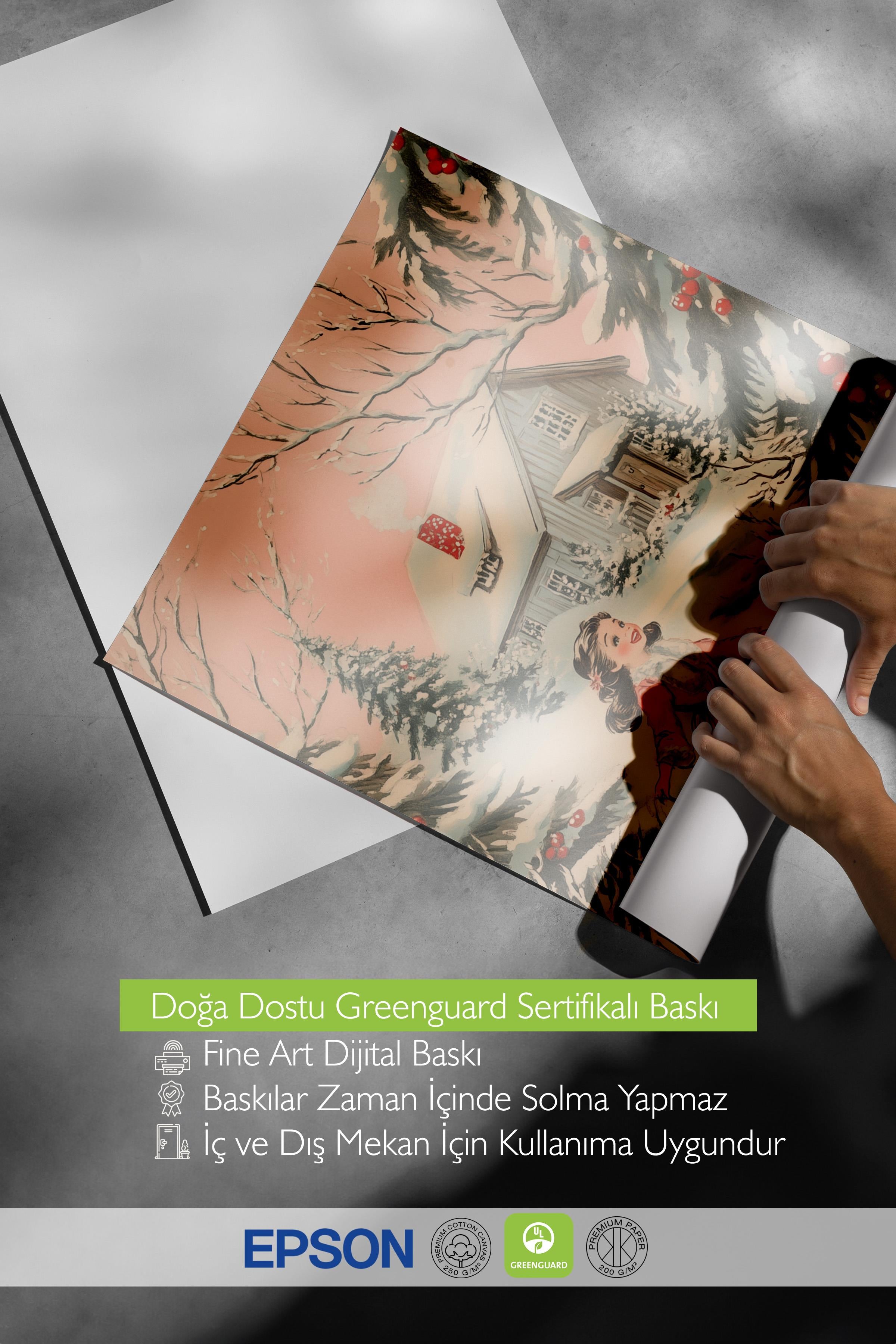 Çerçevesiz Poster, Duvar Posteri, HD Kalite Comfort Serisi, Yılbaşı Poster, NO:108804