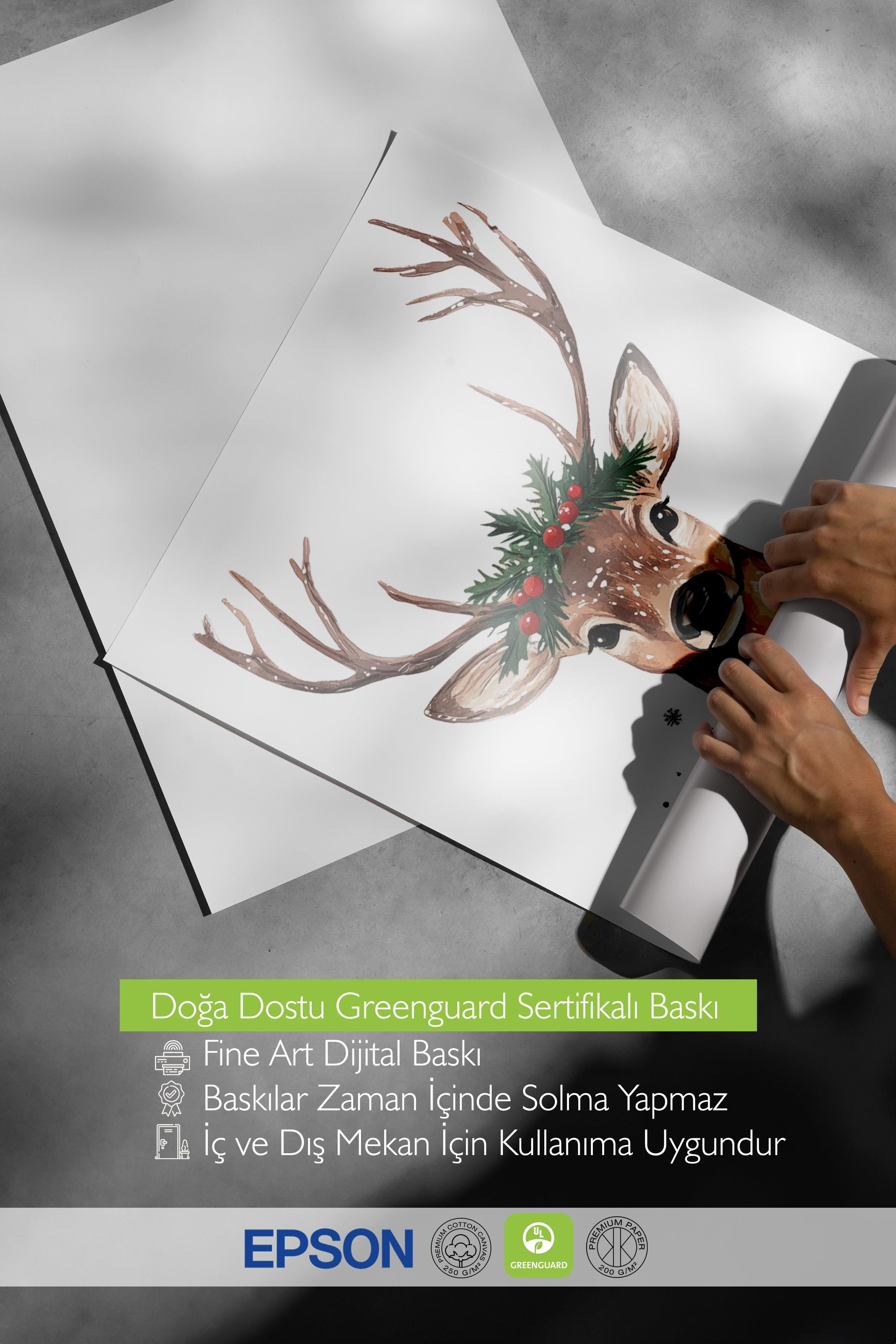 Çerçevesiz Poster, Duvar Posteri, HD Kalite Comfort Serisi, Yılbaşı Poster, NO:108812