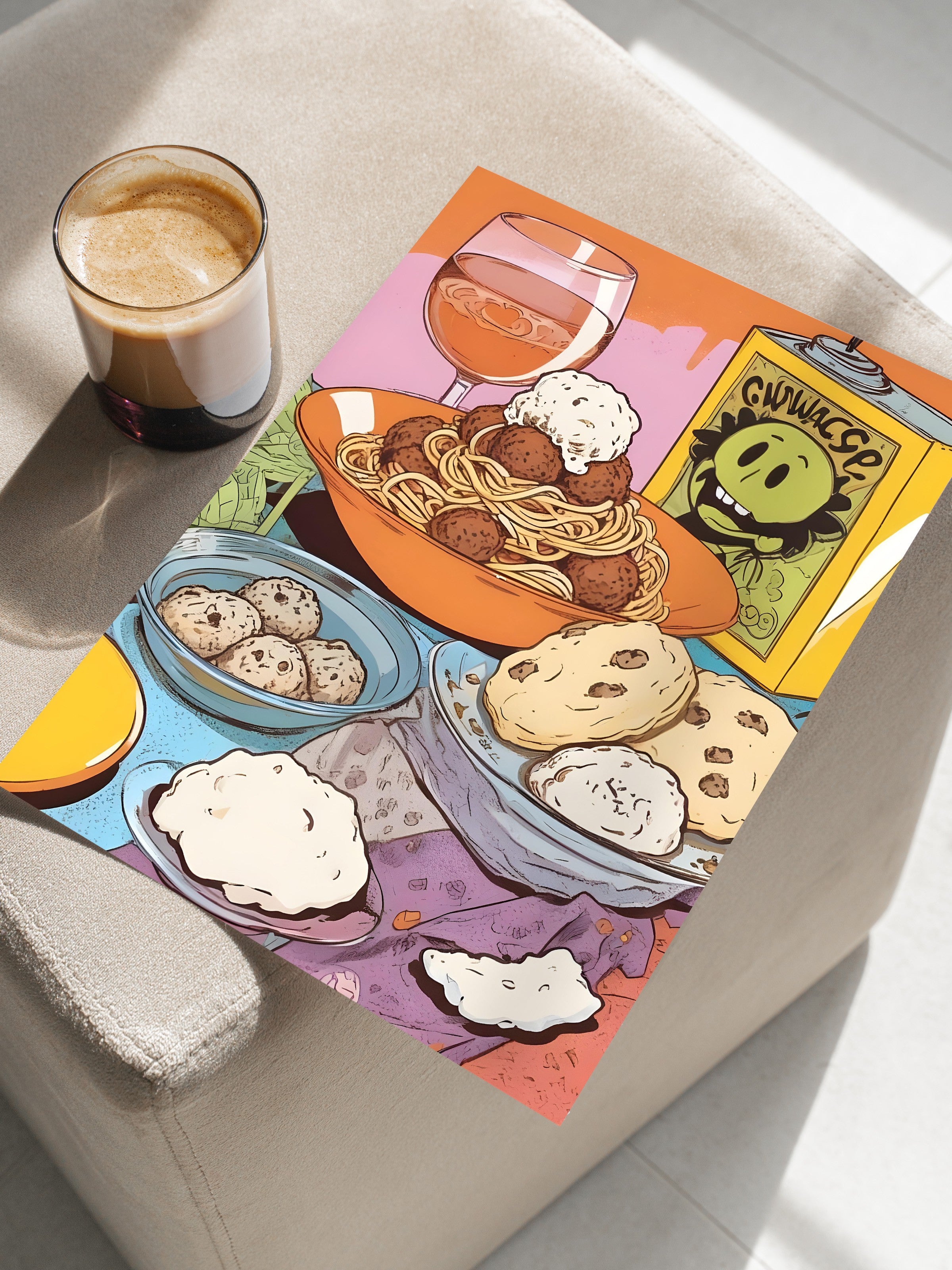 Çerçevesiz Poster, Cookies, Comfort Serisi Mutfak Duvar Posteri, NO:109146