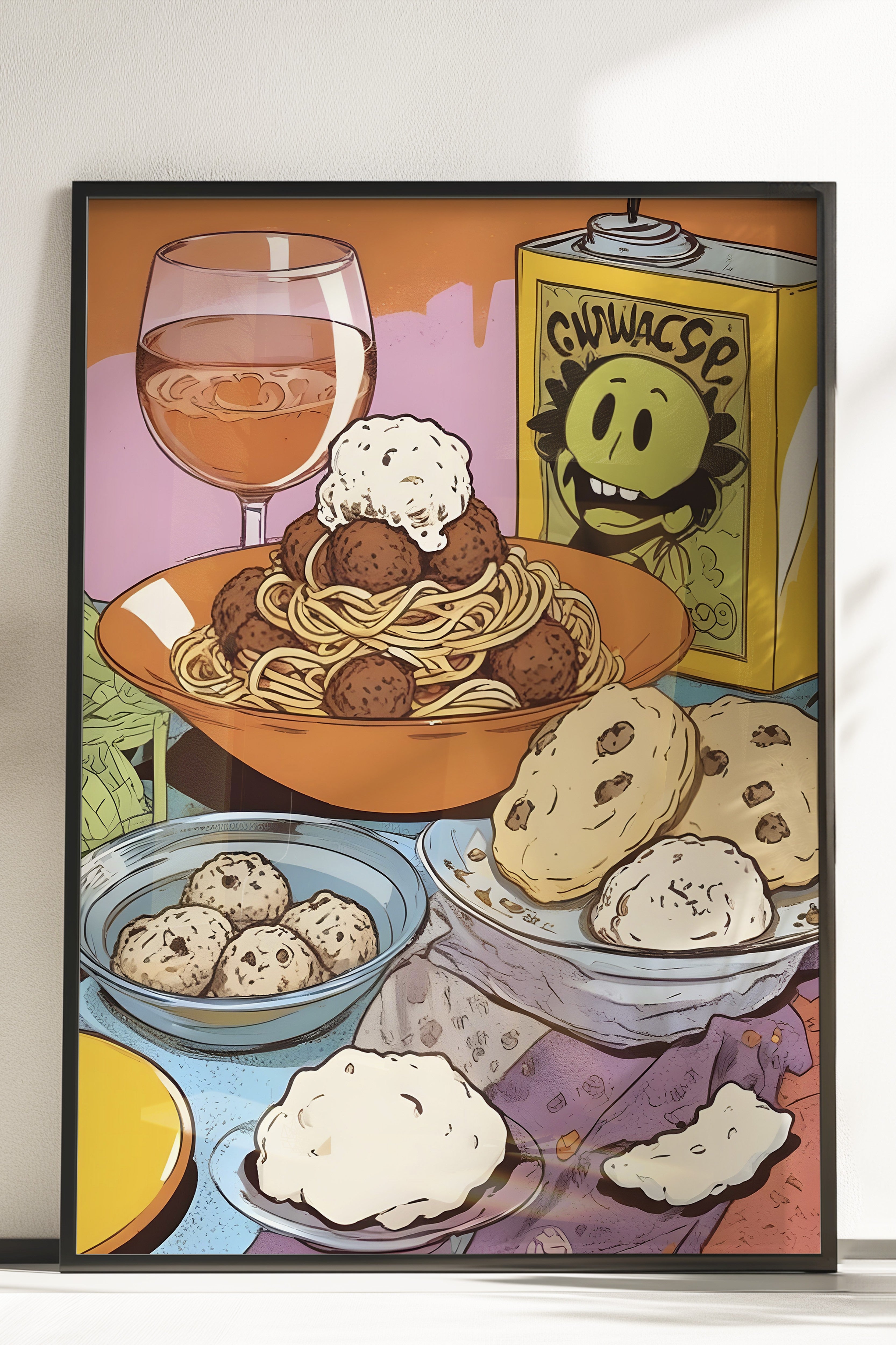 Çerçevesiz Poster, Cookies, Comfort Serisi Mutfak Duvar Posteri, NO:109146