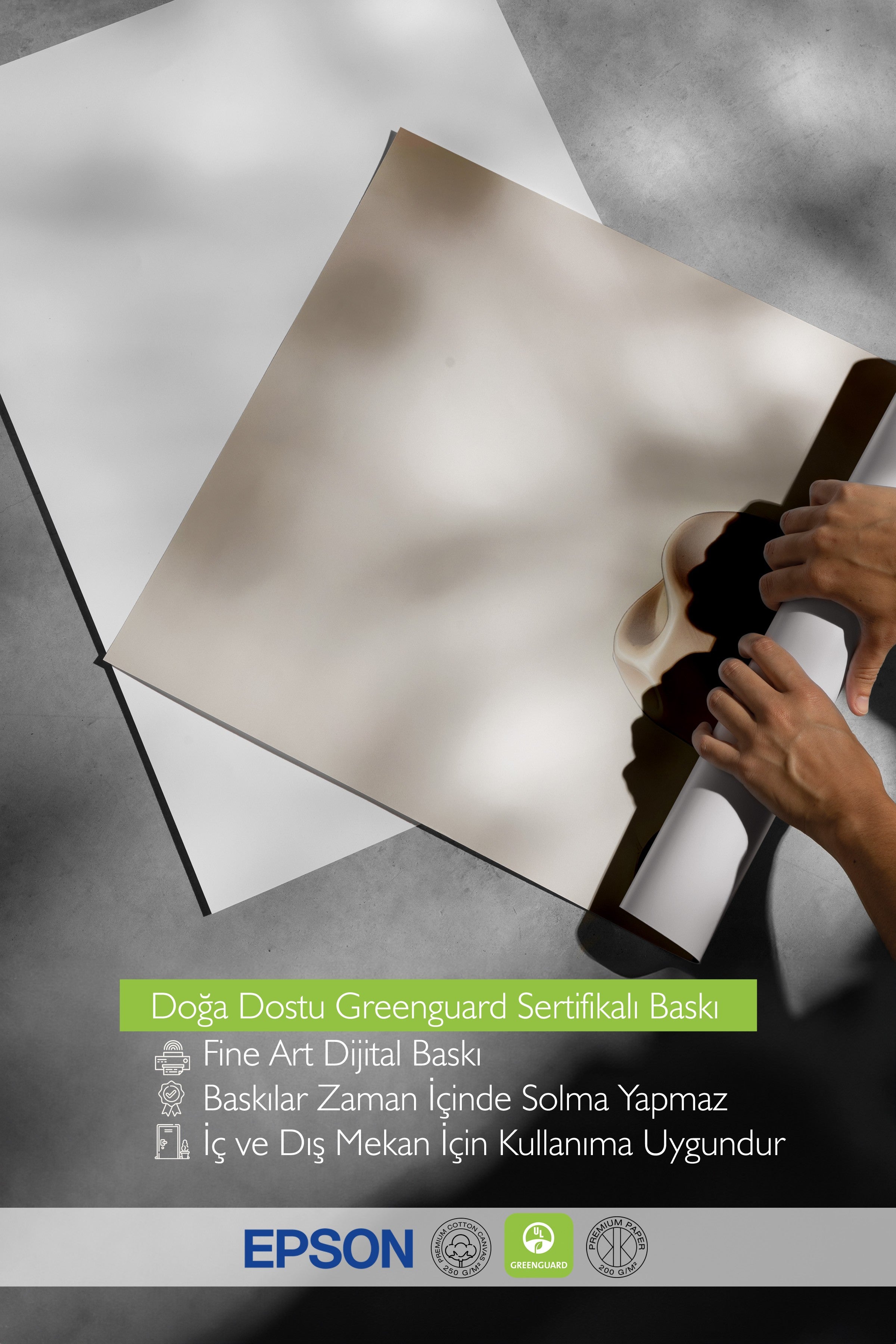Çerçevesiz Poster, Kovboy Şapkası, Comfort Serisi Duvar Posteri, NO:108956