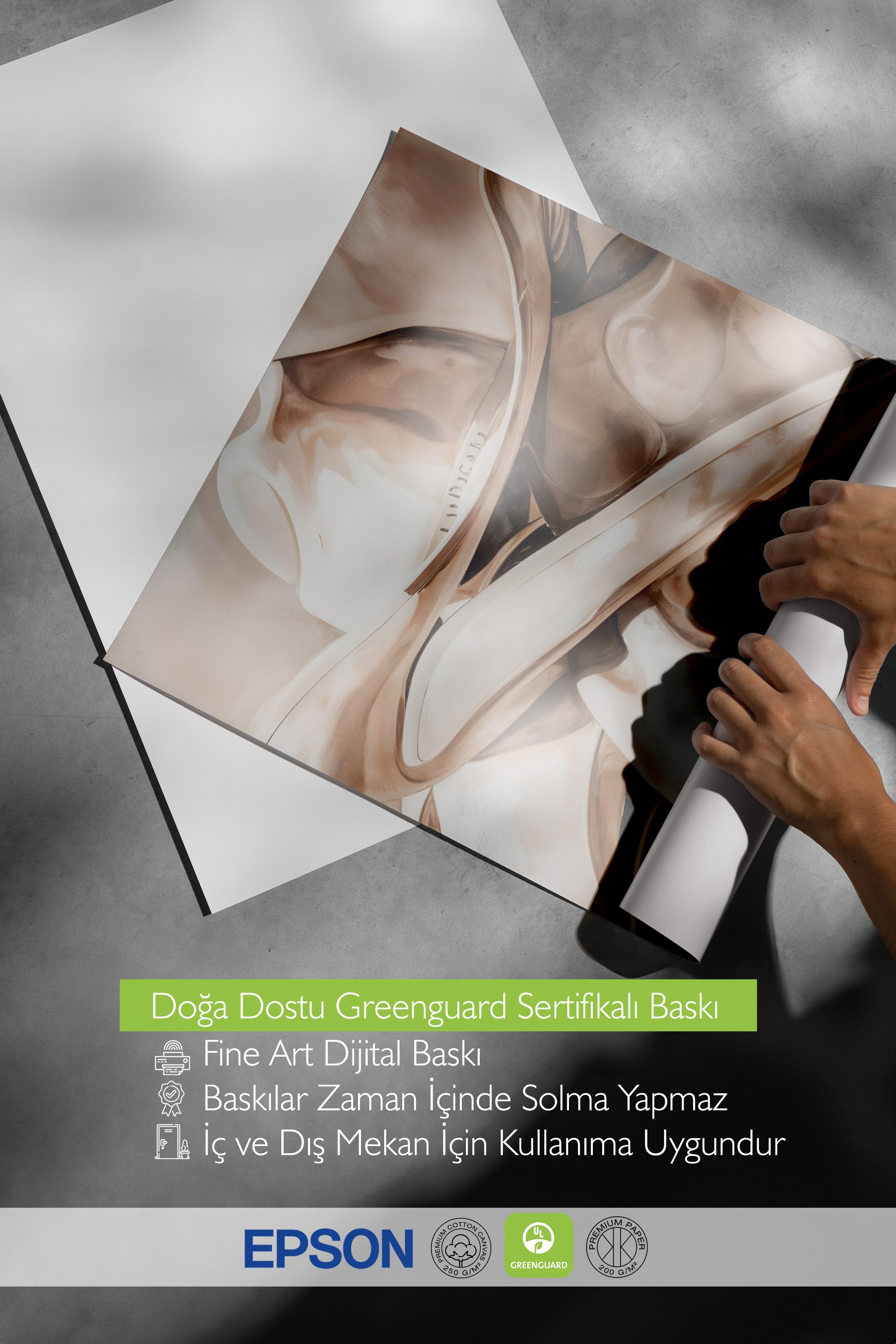 Çerçevesiz Poster, Kovboy Şapkası, Comfort Serisi Duvar Posteri, NO:108957