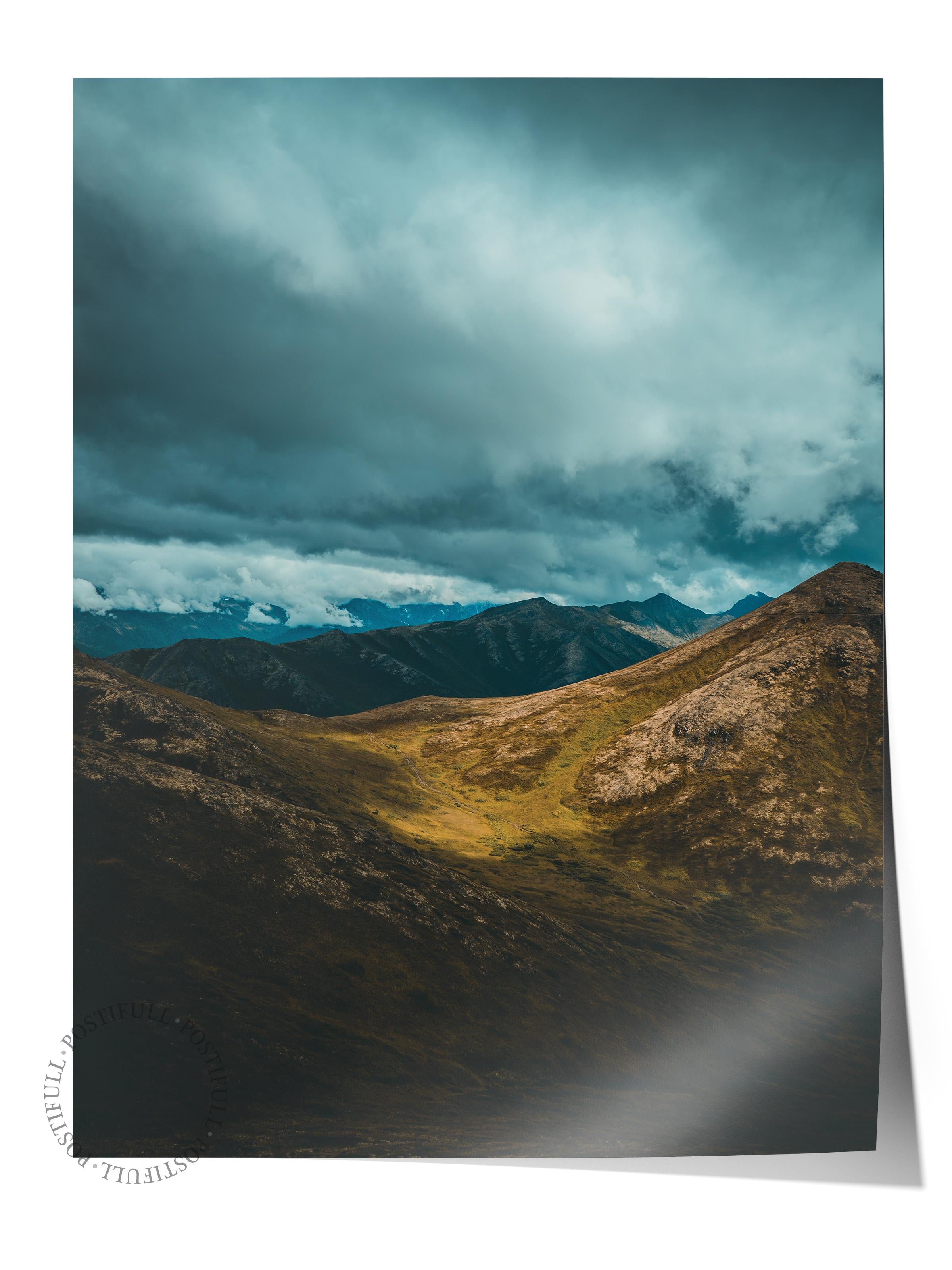 Çerçevesiz Poster Dağ No:15, Fotoğraf Baskısı, Salon, Mutfak, Oturma Odası, Hol Duvar Dekoru Poster