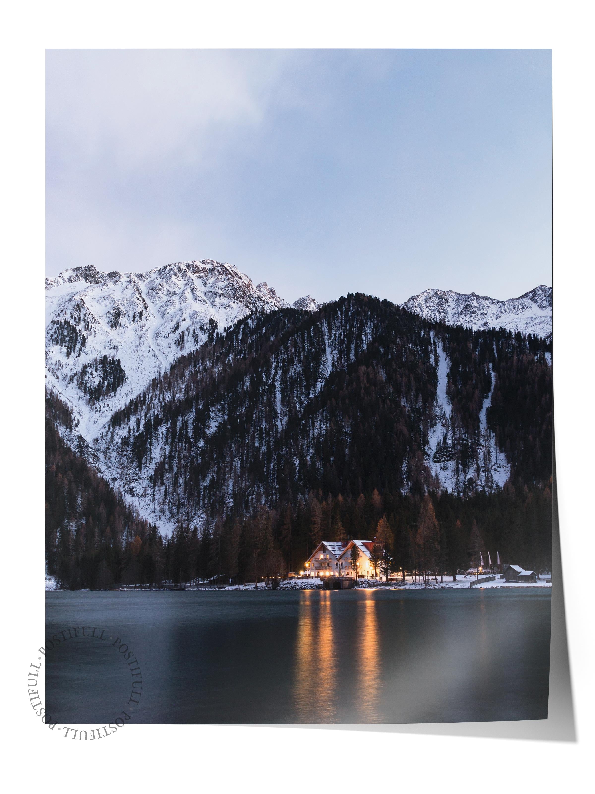 Çerçevesiz Poster Dağ No:21, Fotoğraf Baskısı, Salon, Mutfak, Oturma Odası, Hol Duvar Dekoru Poster