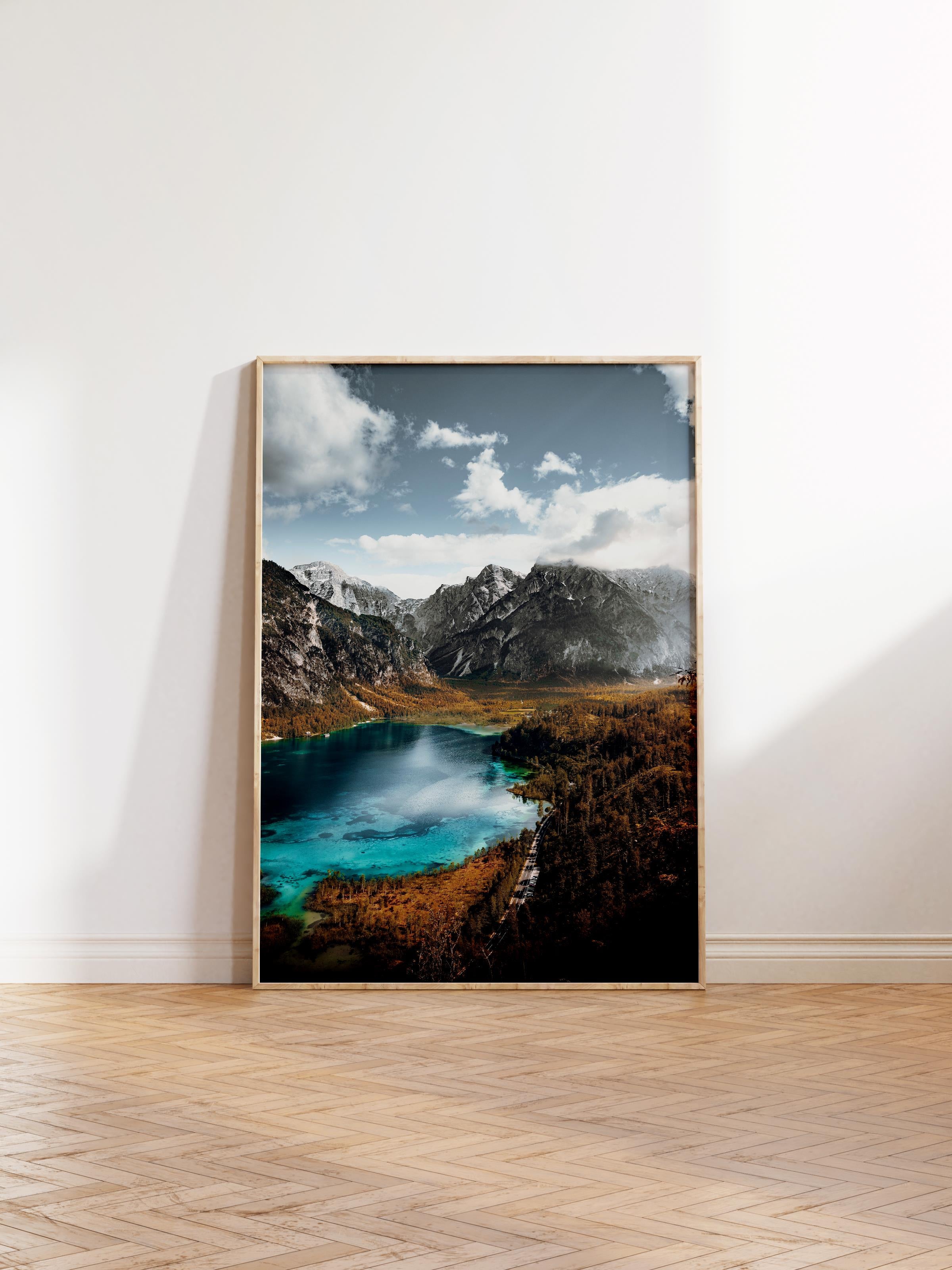 Çerçevesiz Poster Dağ No:22, Fotoğraf Baskısı, Salon, Mutfak, Oturma Odası, Hol Duvar Dekoru Poster