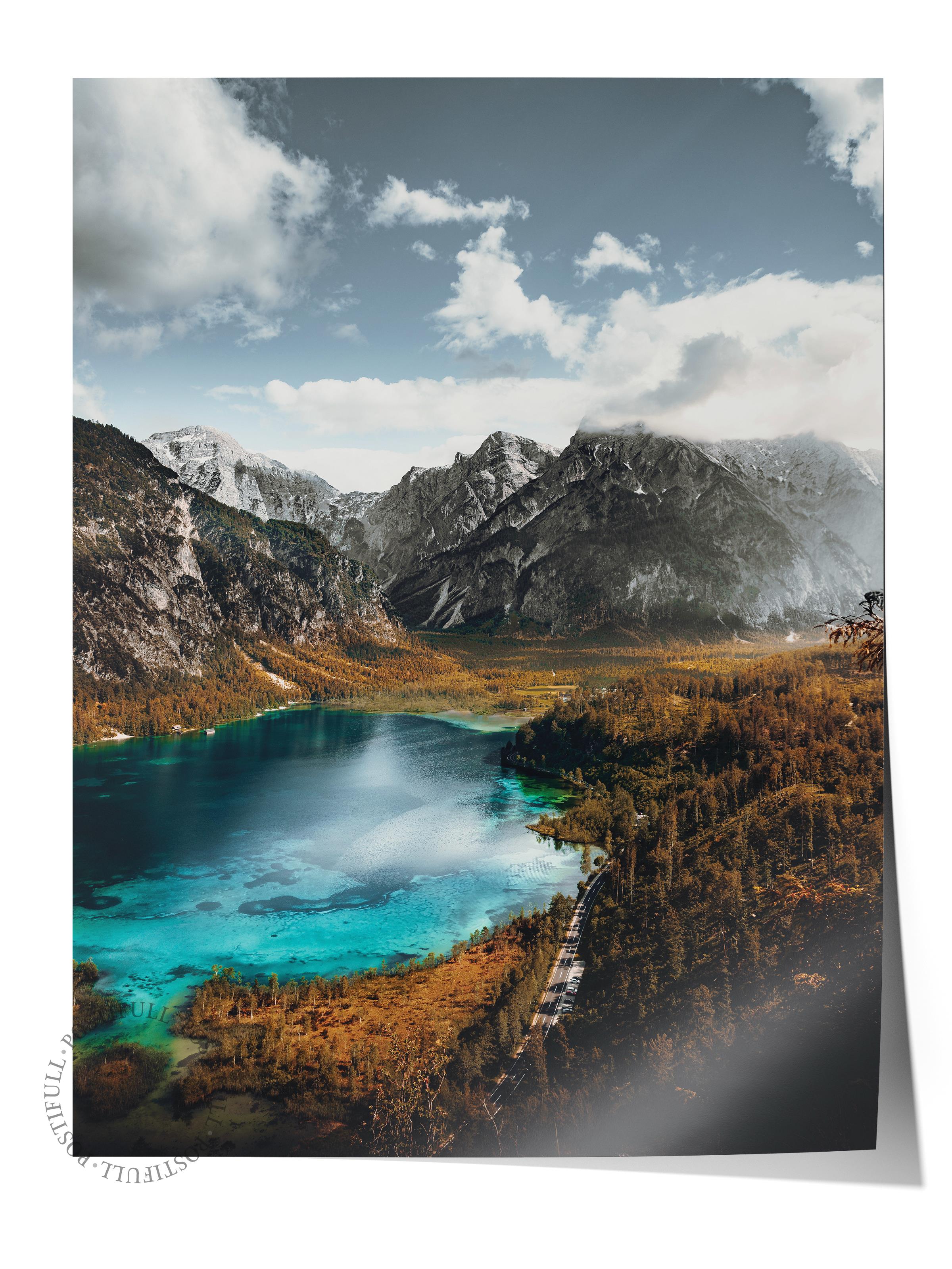 Çerçevesiz Poster Dağ No:22, Fotoğraf Baskısı, Salon, Mutfak, Oturma Odası, Hol Duvar Dekoru Poster