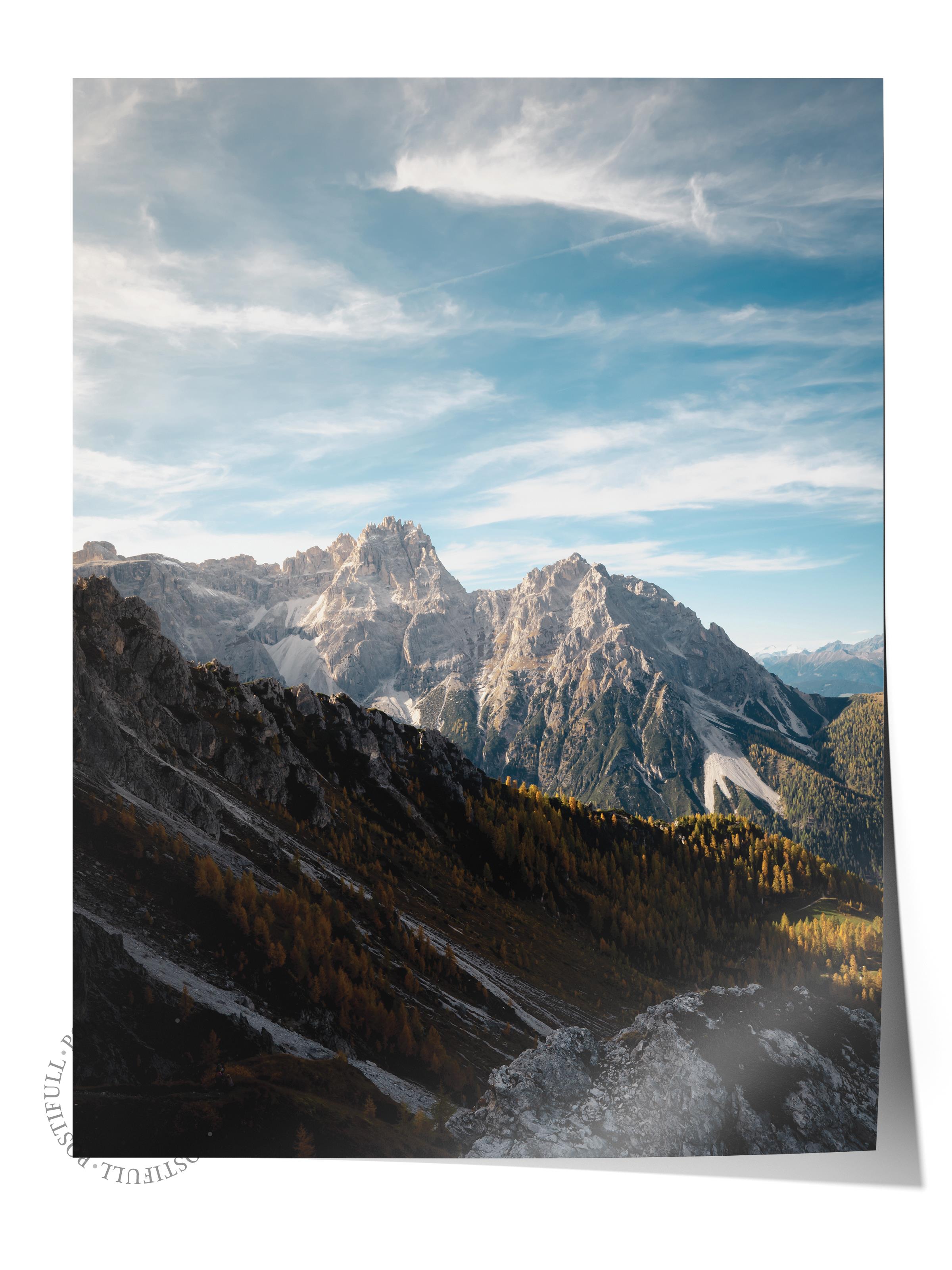 Çerçevesiz Poster Dağ No:23, Fotoğraf Baskısı, Salon, Mutfak, Oturma Odası, Hol Duvar Dekoru Poster