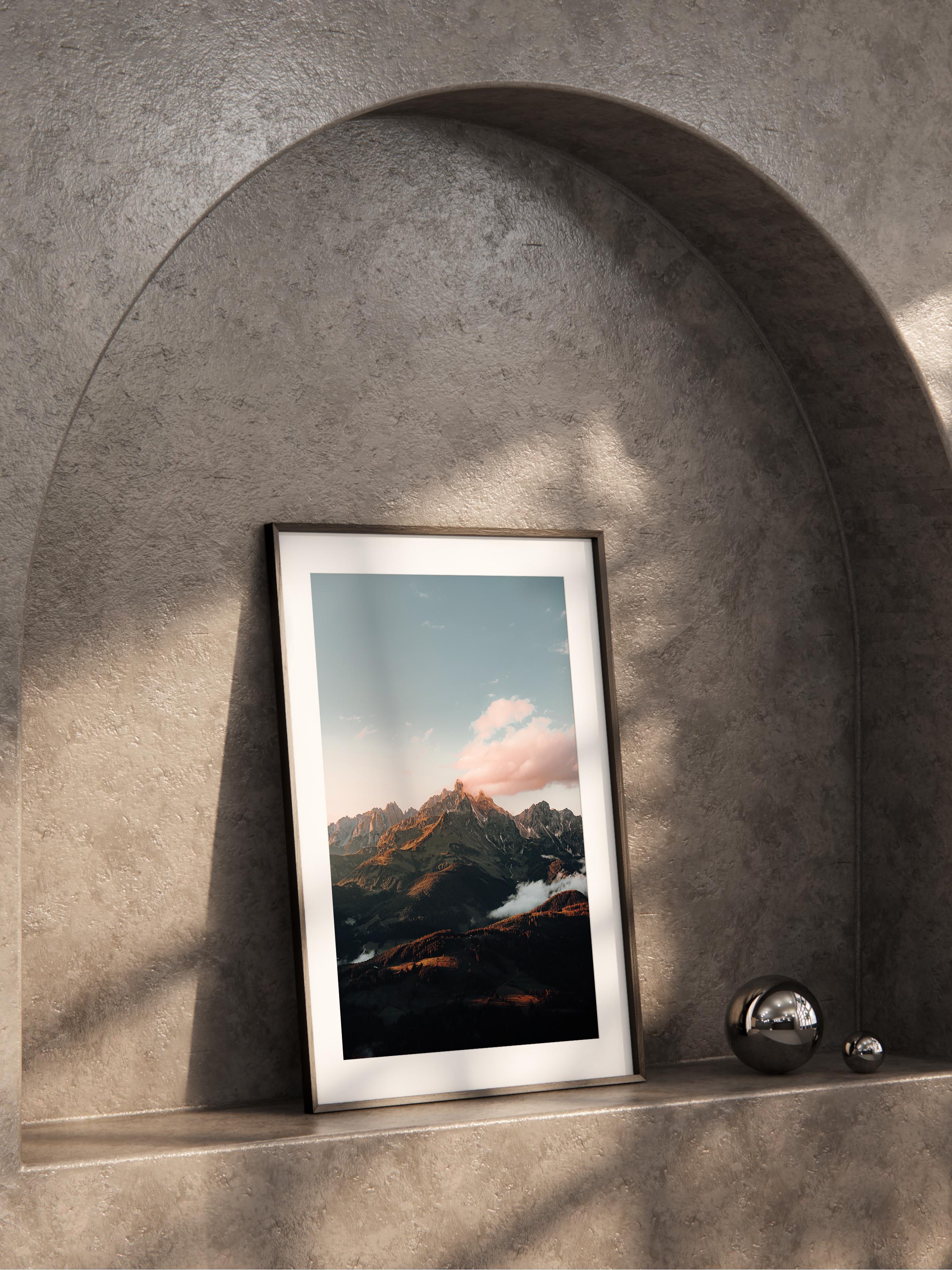 Çerçevesiz Poster Dağ No:30, Fotoğraf Baskısı, Salon, Mutfak, Oturma Odası, Hol Duvar Dekoru Poster