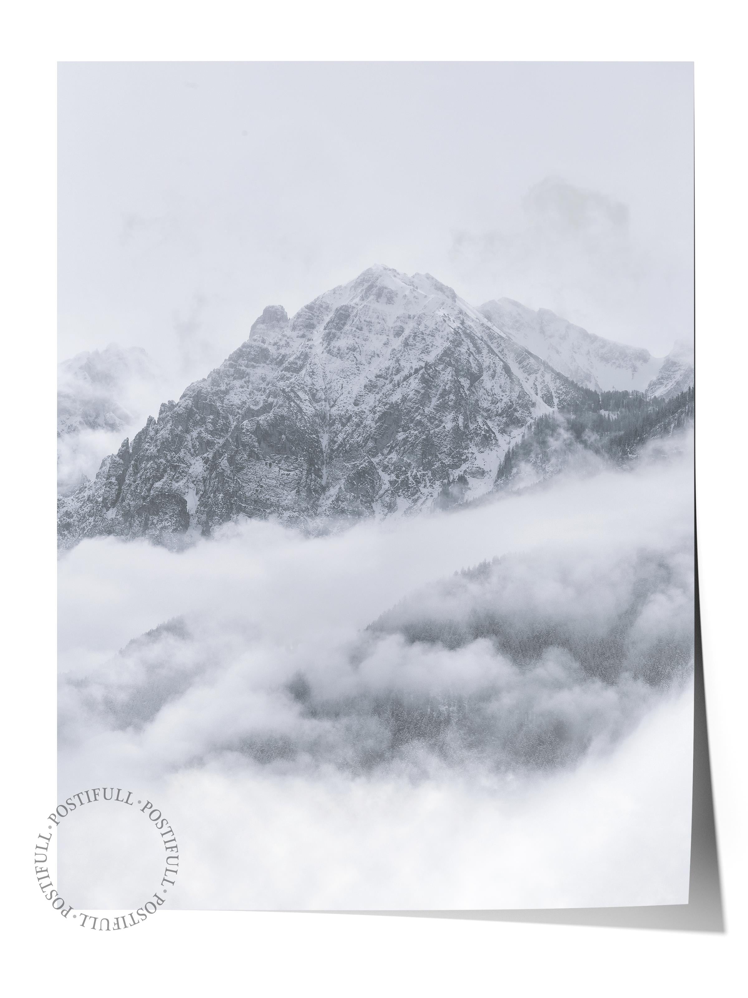 Çerçevesiz Poster Dağ No:31, Fotoğraf Baskısı, Salon, Mutfak, Oturma Odası, Hol Duvar Dekoru Poster