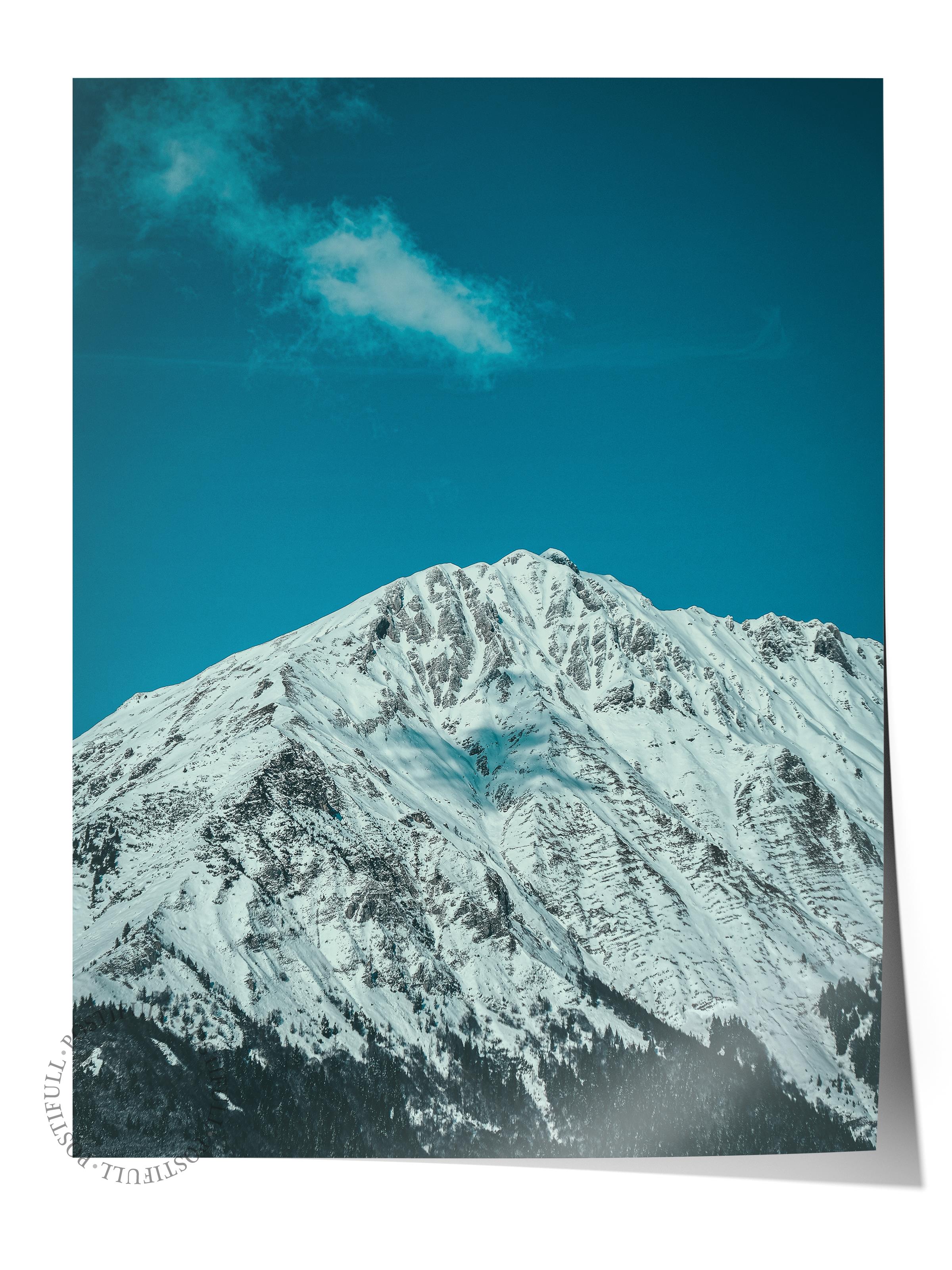 Çerçevesiz Poster Dağ No:46, Fotoğraf Baskısı, Salon, Mutfak, Oturma Odası, Hol Duvar Dekoru Poster