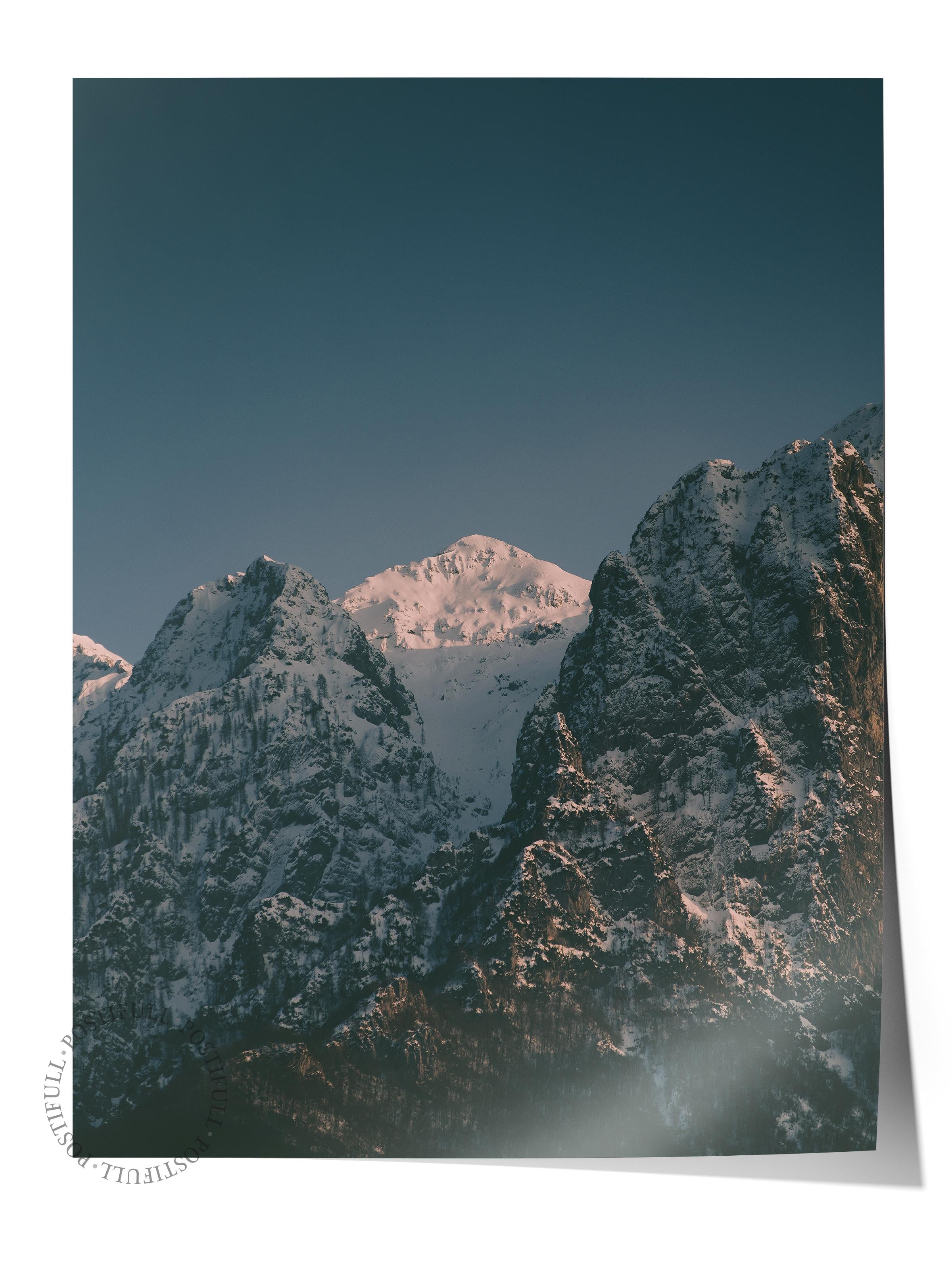 Çerçevesiz Poster Dağ No:5, Fotoğraf Baskısı, Salon, Mutfak, Oturma Odası, Hol Duvar Dekoru Poster