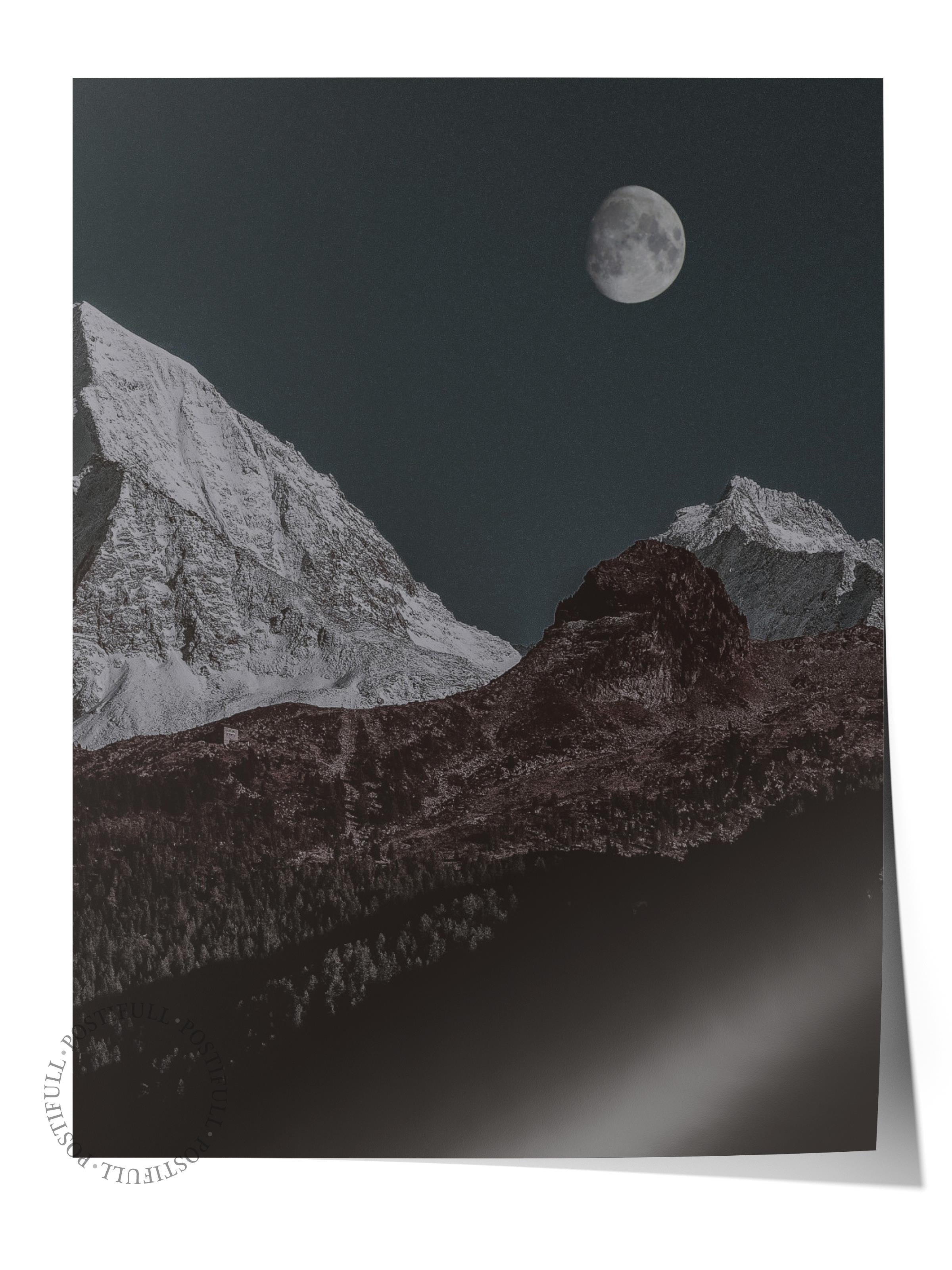 Çerçevesiz Poster Dağ No:50, Fotoğraf Baskısı, Salon, Mutfak, Oturma Odası, Hol Duvar Dekoru Poster