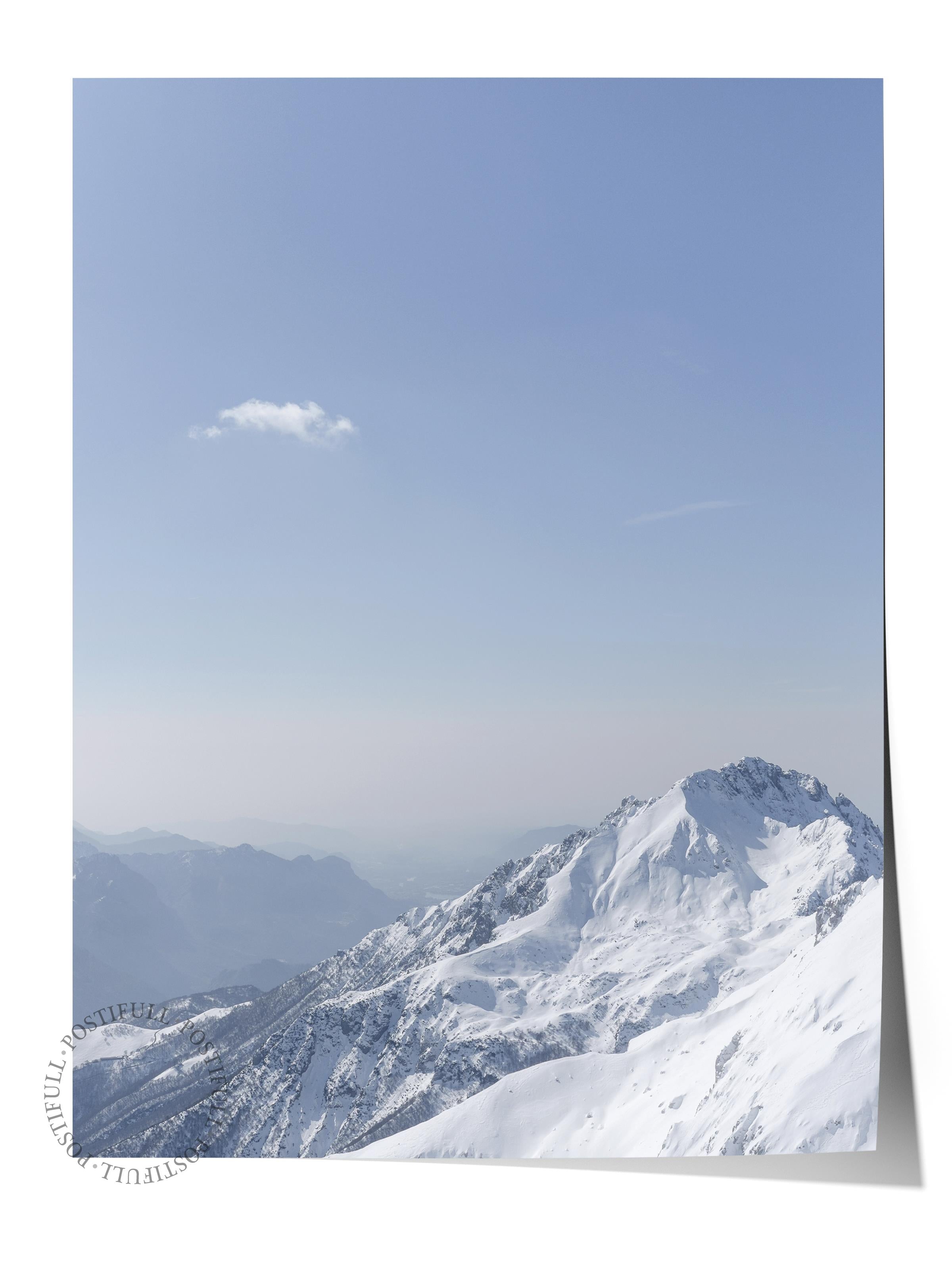 Çerçevesiz Poster Dağ No:6, Fotoğraf Baskısı, Salon, Mutfak, Oturma Odası, Hol Duvar Dekoru Poster