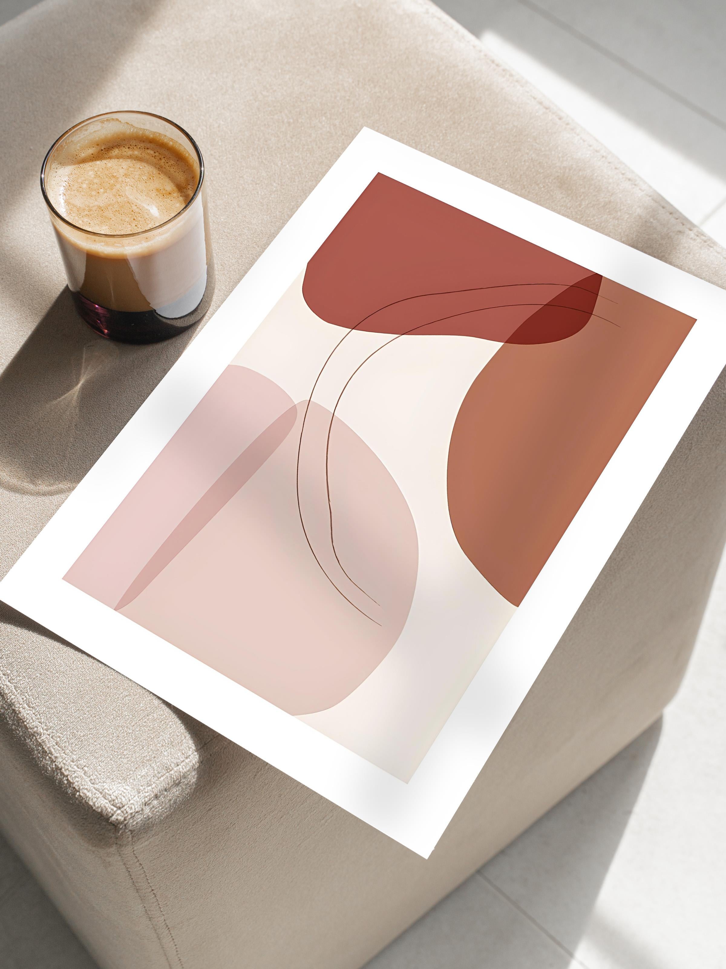 Çerçevesiz Poster, Duvar Posteri, Graphic Shapes and Lines No2 Poster, NO:108586