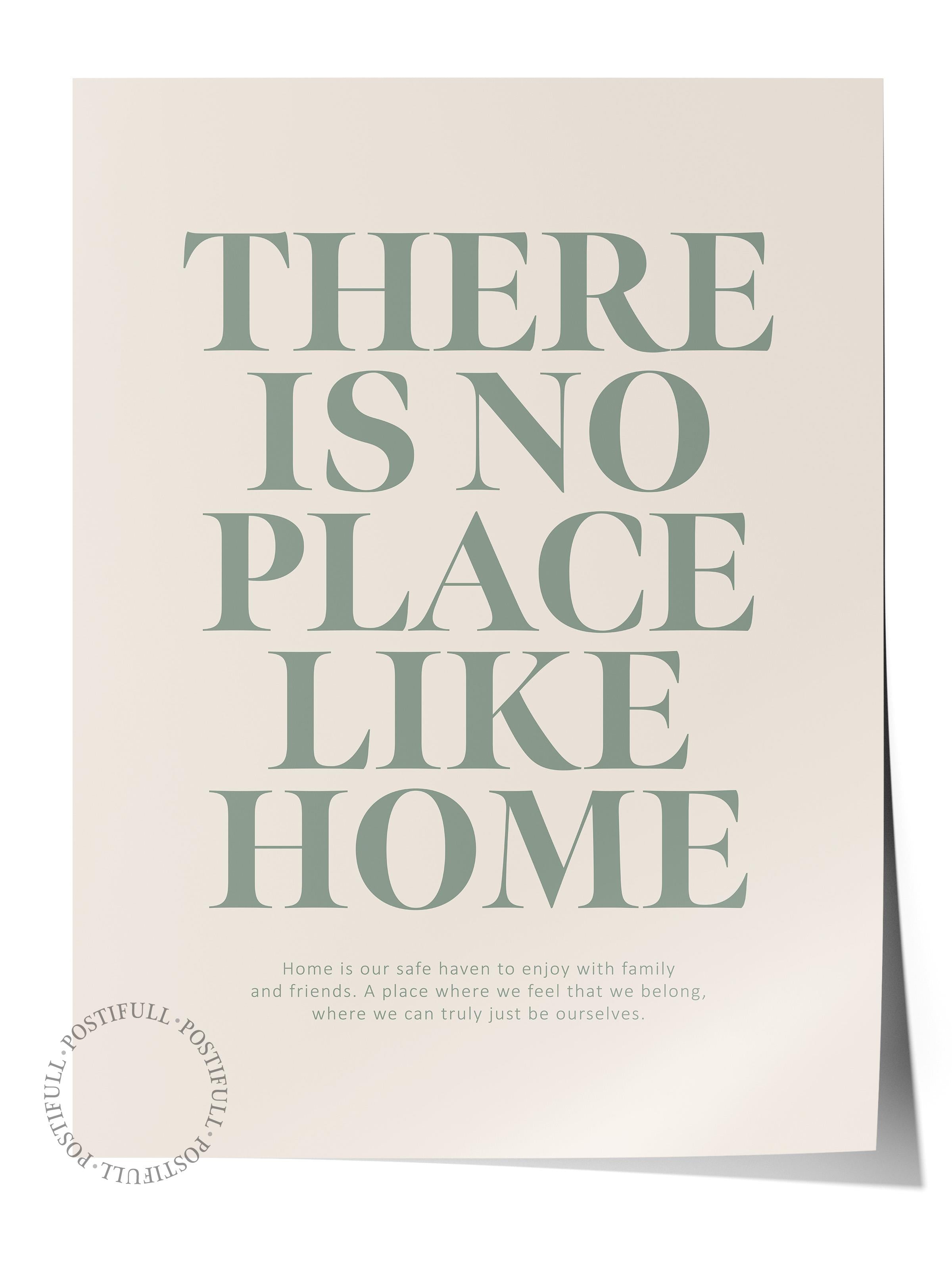 Çerçevesiz Poster, Duvar Posteri, There Is No Place Like Home Poster, NO:108596