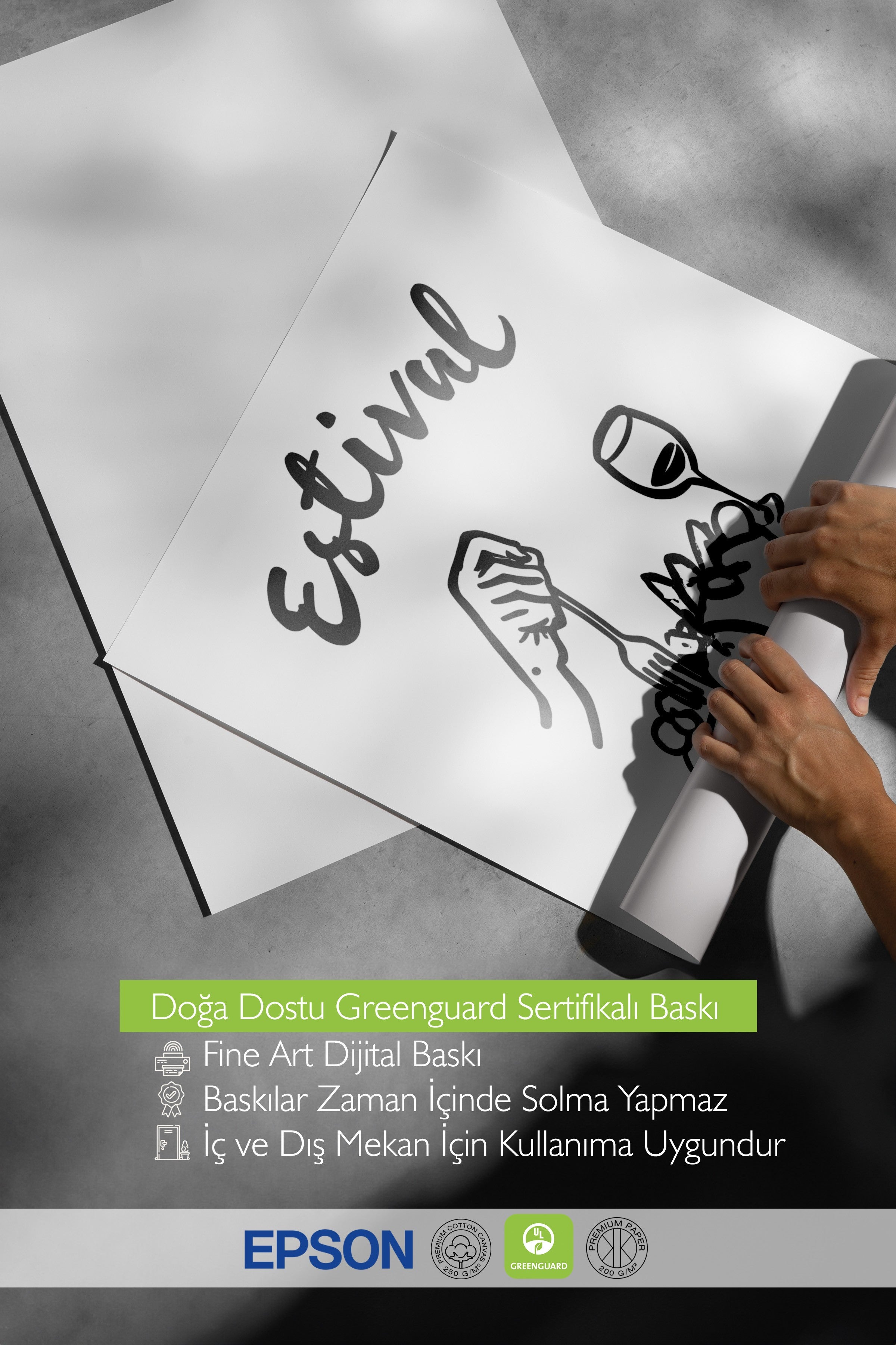 Çerçevesiz Poster, Estival Brunch, Comfort Serisi Mutfak Duvar Posteri, NO:109113