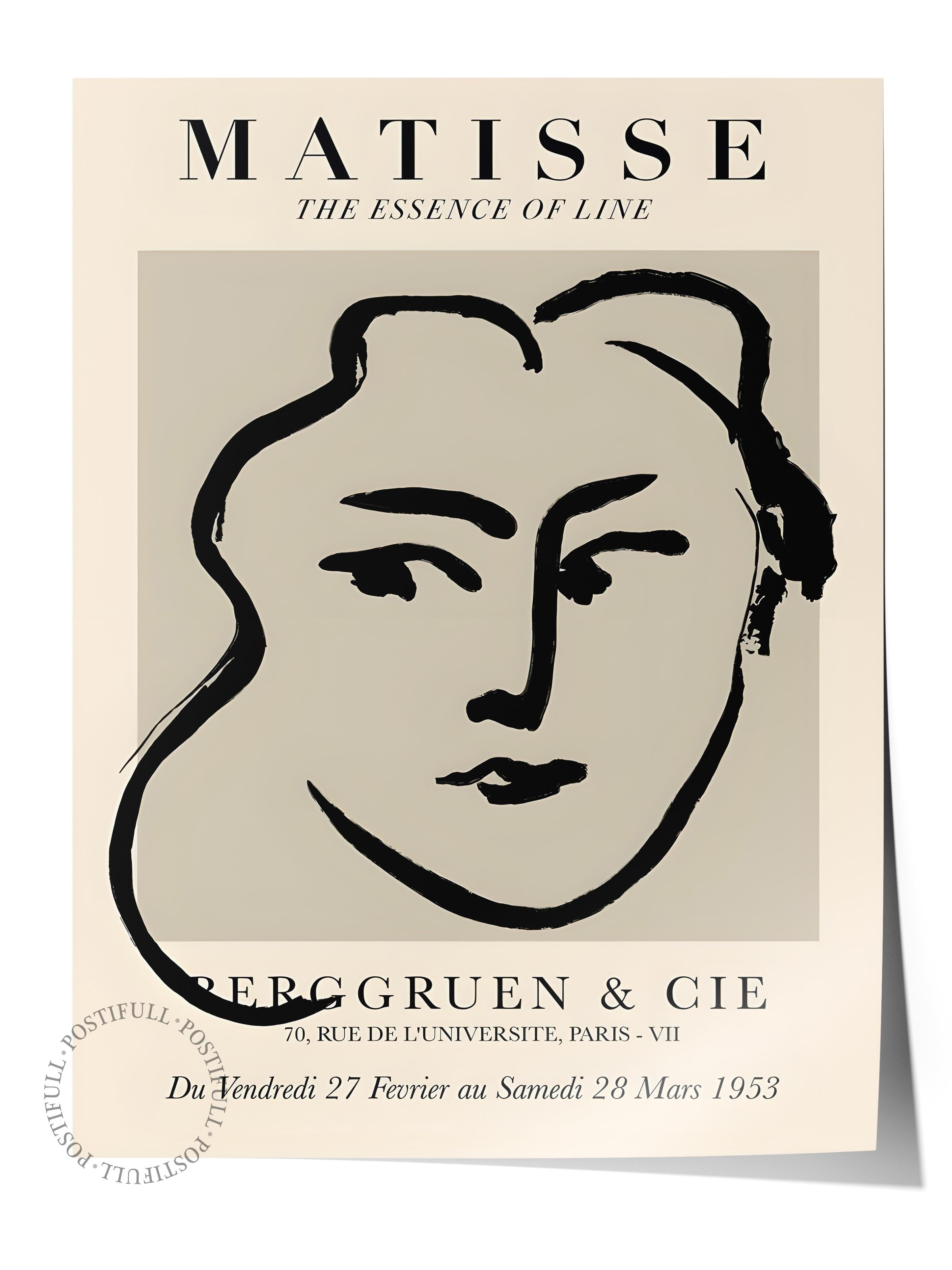 Çerçevesiz Poster, İllüstrasyon Çizim Poster - Henri Matisse Pastel, Duvar Posteri, HD Baskı, Kalın Arşivsel Sanat Kağıdı