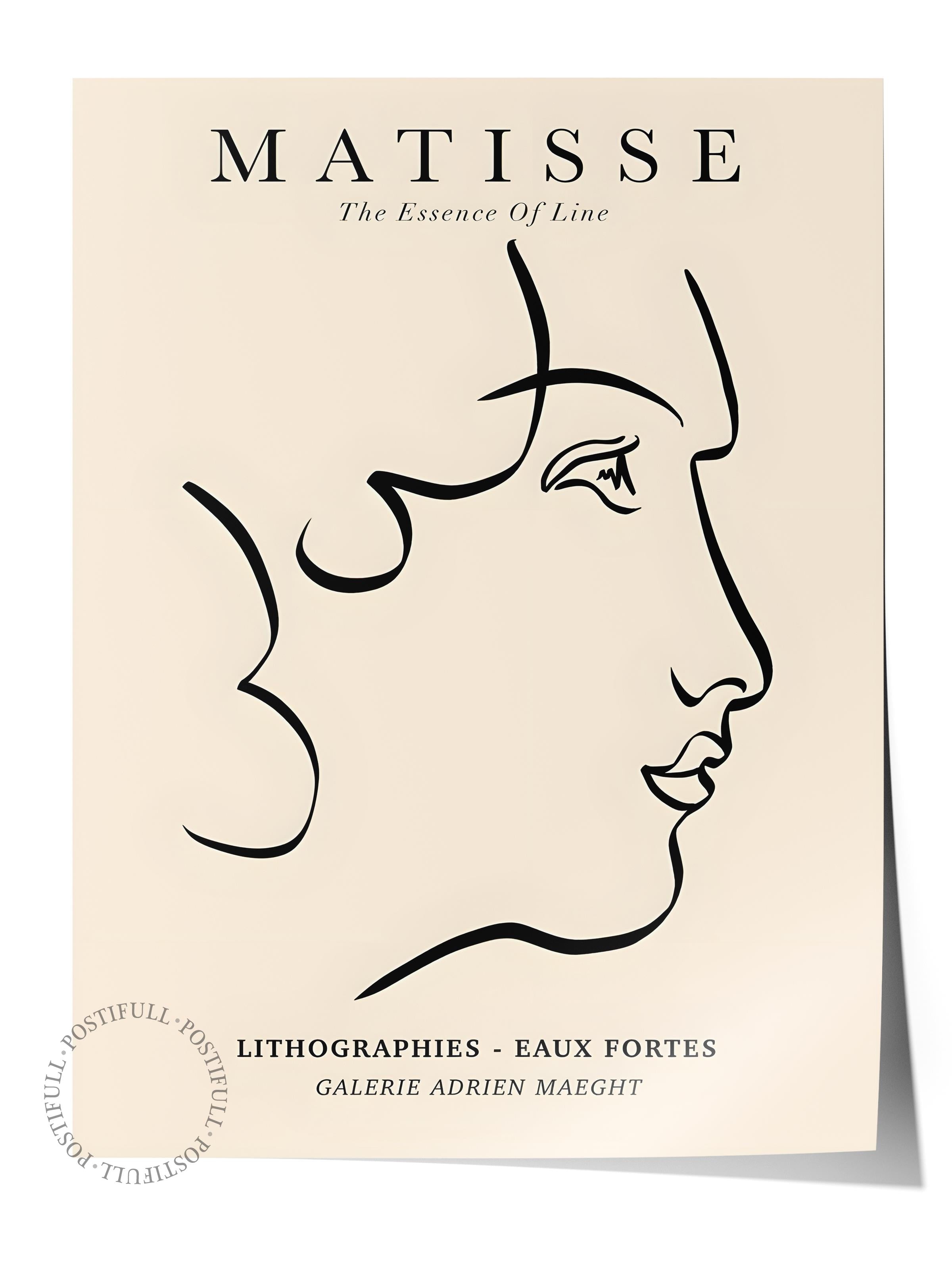 Çerçevesiz Poster, İllüstrasyon Çizim Poster - Henri Matisse Pastel, Duvar Posteri, HD Baskı, Kalın Arşivsel Sanat Kağıdı