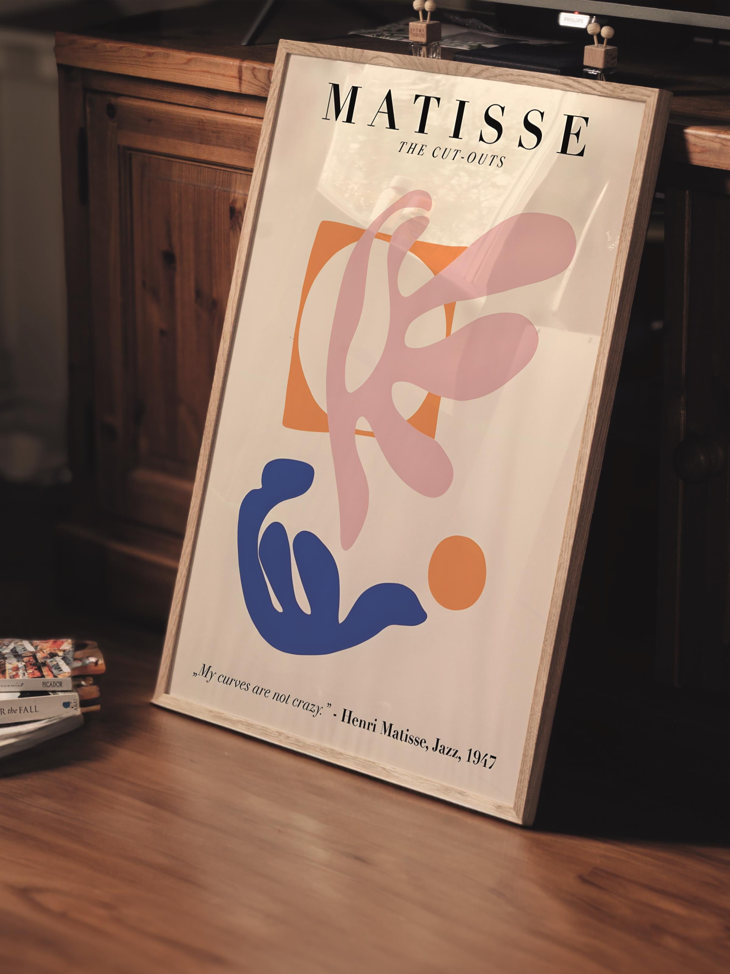 Çerçevesiz Poster, İllüstrasyon Çizim Poster - Henri Matisse Pastel, Duvar Posteri, HD Baskı, Kalın Arşivsel Sanat Kağıdı